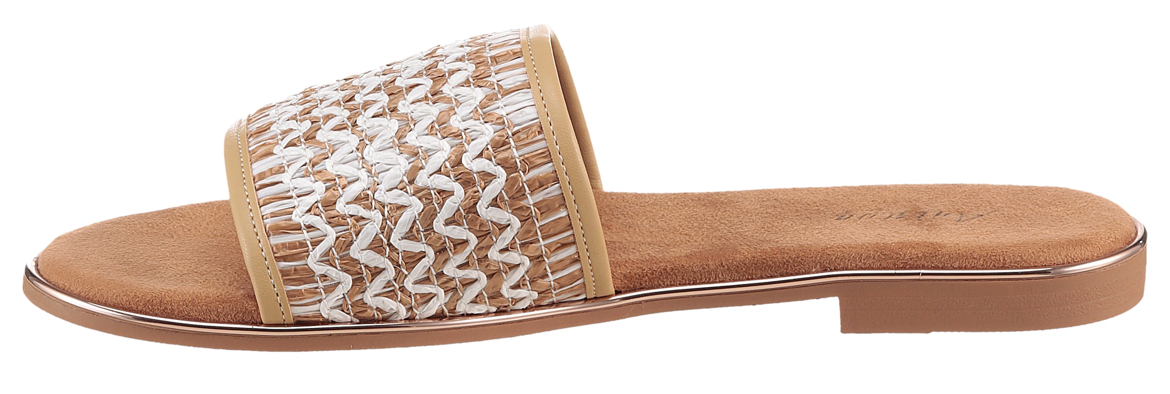 Aniston SHOES Pantolette, Sommerschuh, Strandschuh, Bast-Optik - NEUE KOLLEKTION