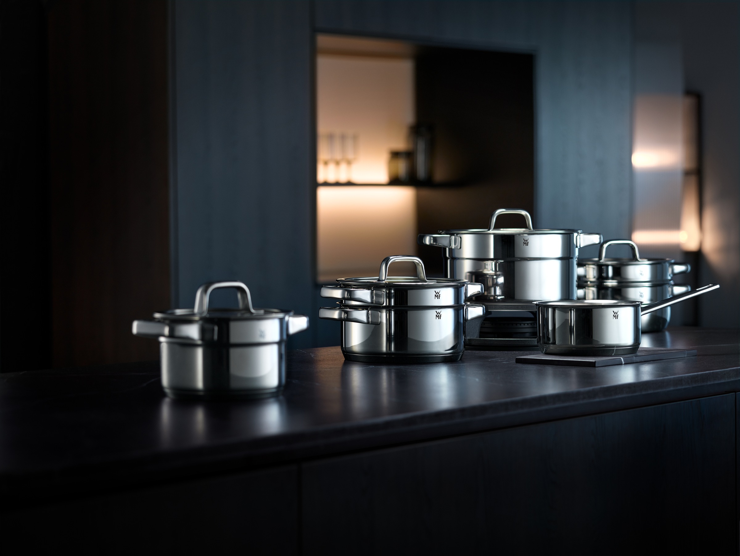 WMF Compact Cuisine 0790556380 Pfannen- und Topfset 9 Stück(e)