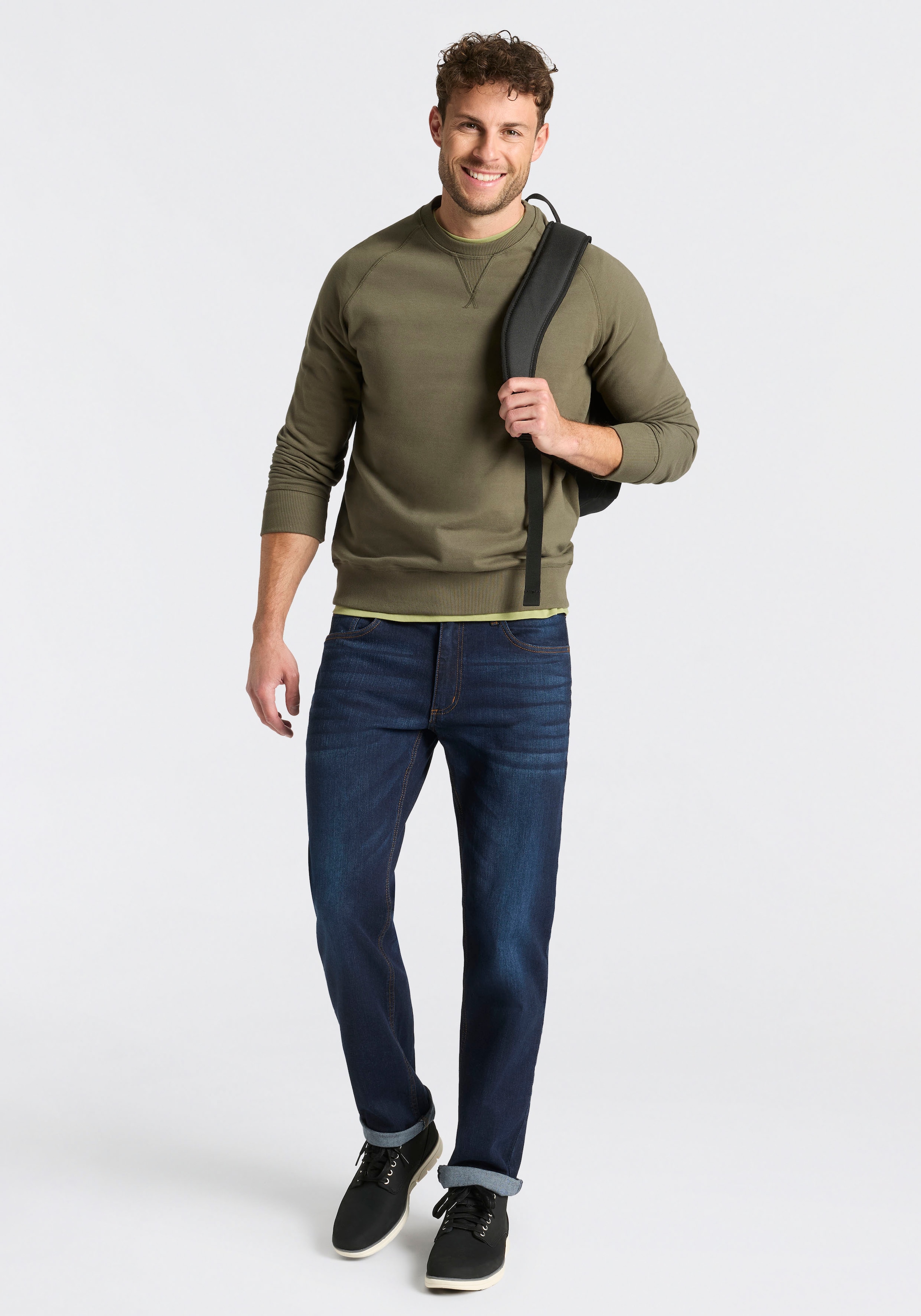 Timberland Sweatshirt »EXETER RIVER Loopback Crew Neck Swe«, Langarm-Ausführung, aus Baumwolle, bequemer Schnitt
