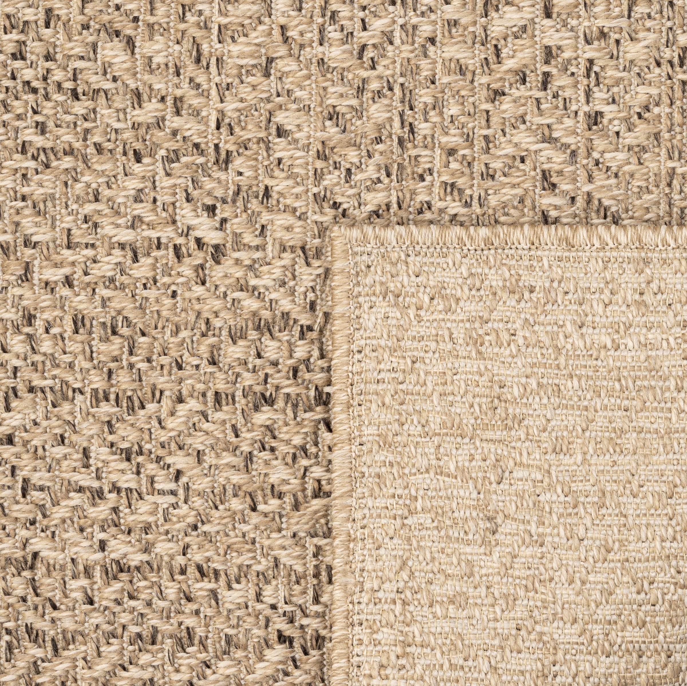merinos Teppich »Kenzy 2«, 1 mm Höhe, robuster In- und Outdoor Teppich im natürlichen Jute-Look, wetterfest