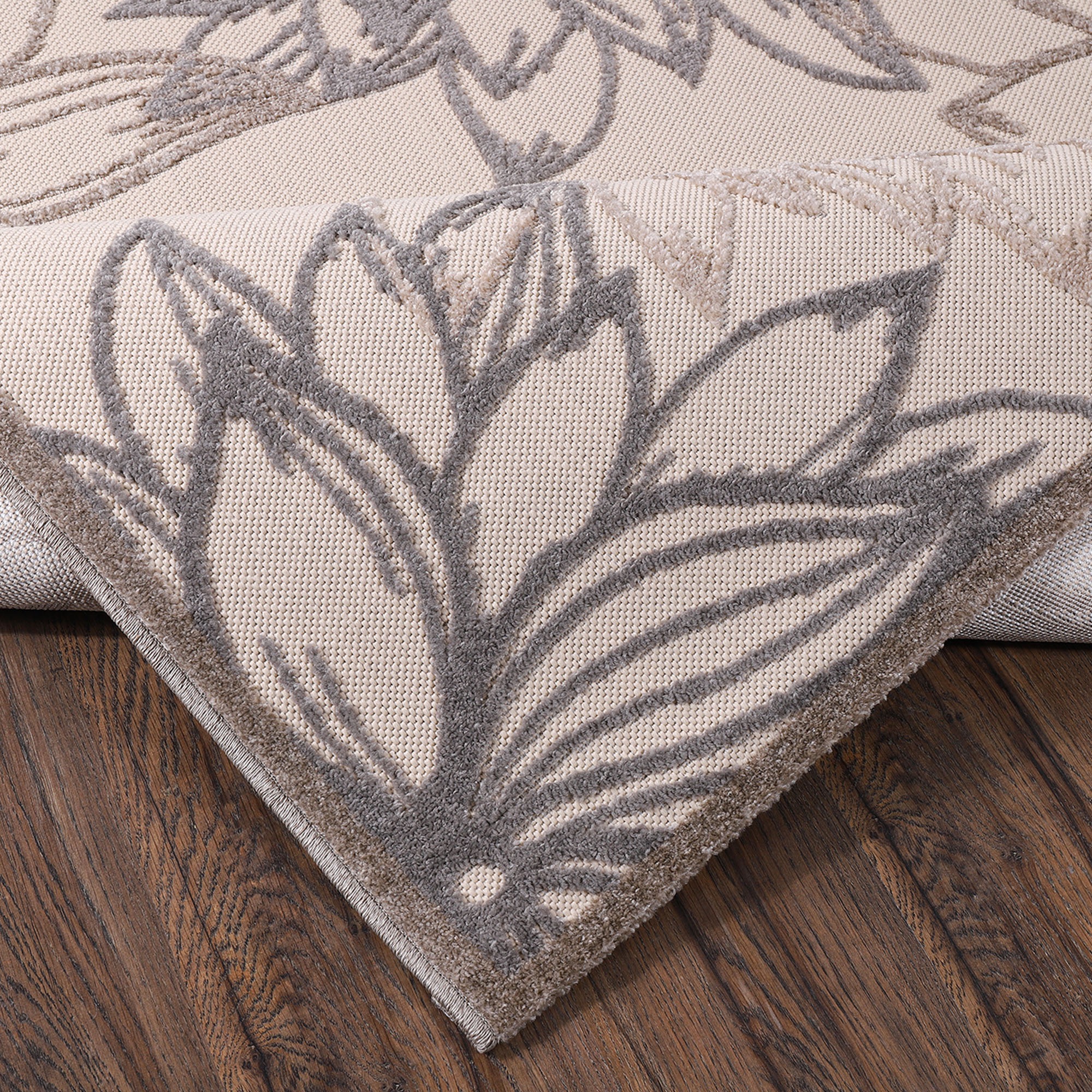 Teppich SANAT "Floral 2 Outdoor", beige (creme), B:60cm H:6mm L:110cm, Kunstfaser, Teppiche, Teppich, In- und Outdoor geeignet, Blumen, Balkon, Terrasse, Außenbereich 3
