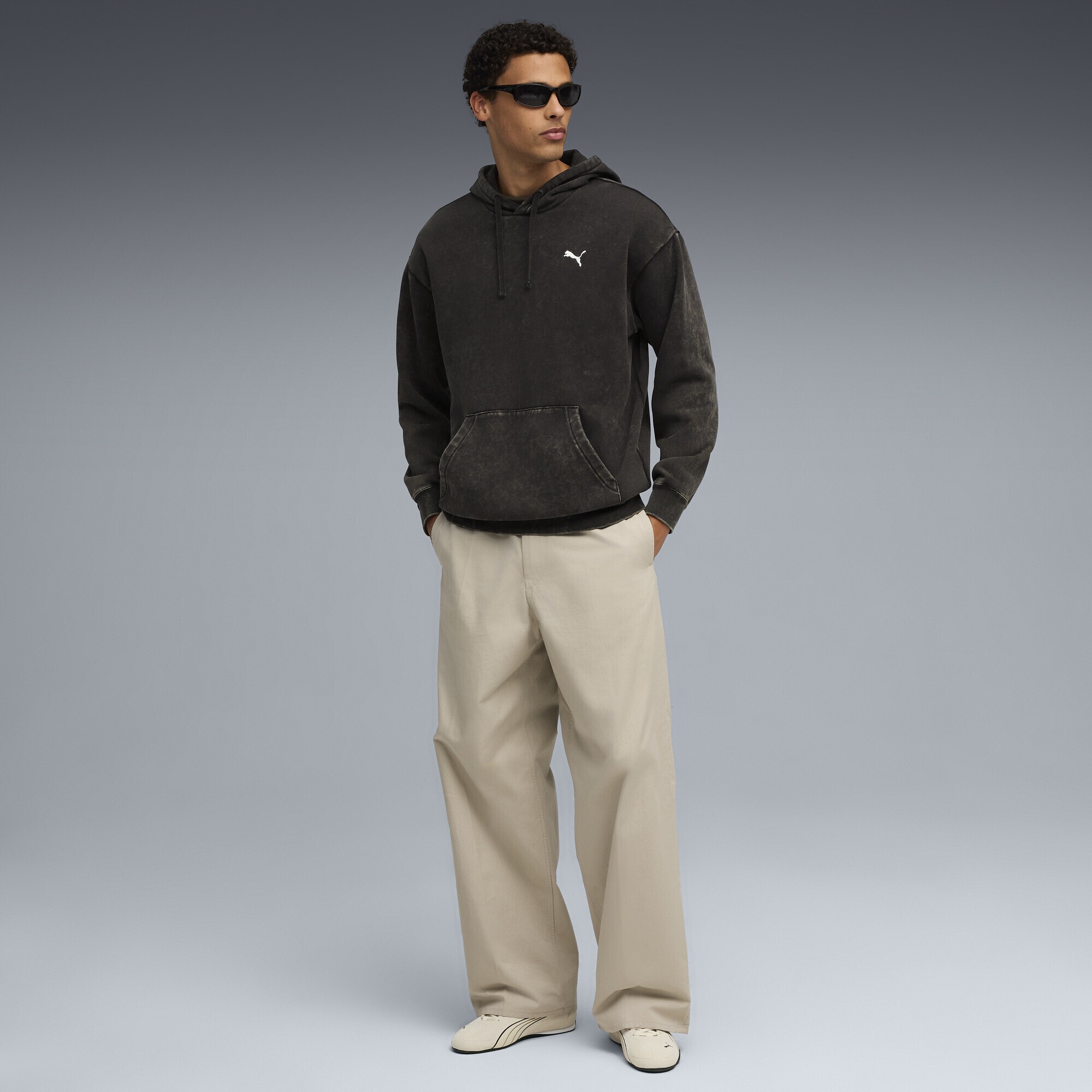 PUMA Hoodie »Essentials Elevated Relaxed Wash Hoodie Herren«