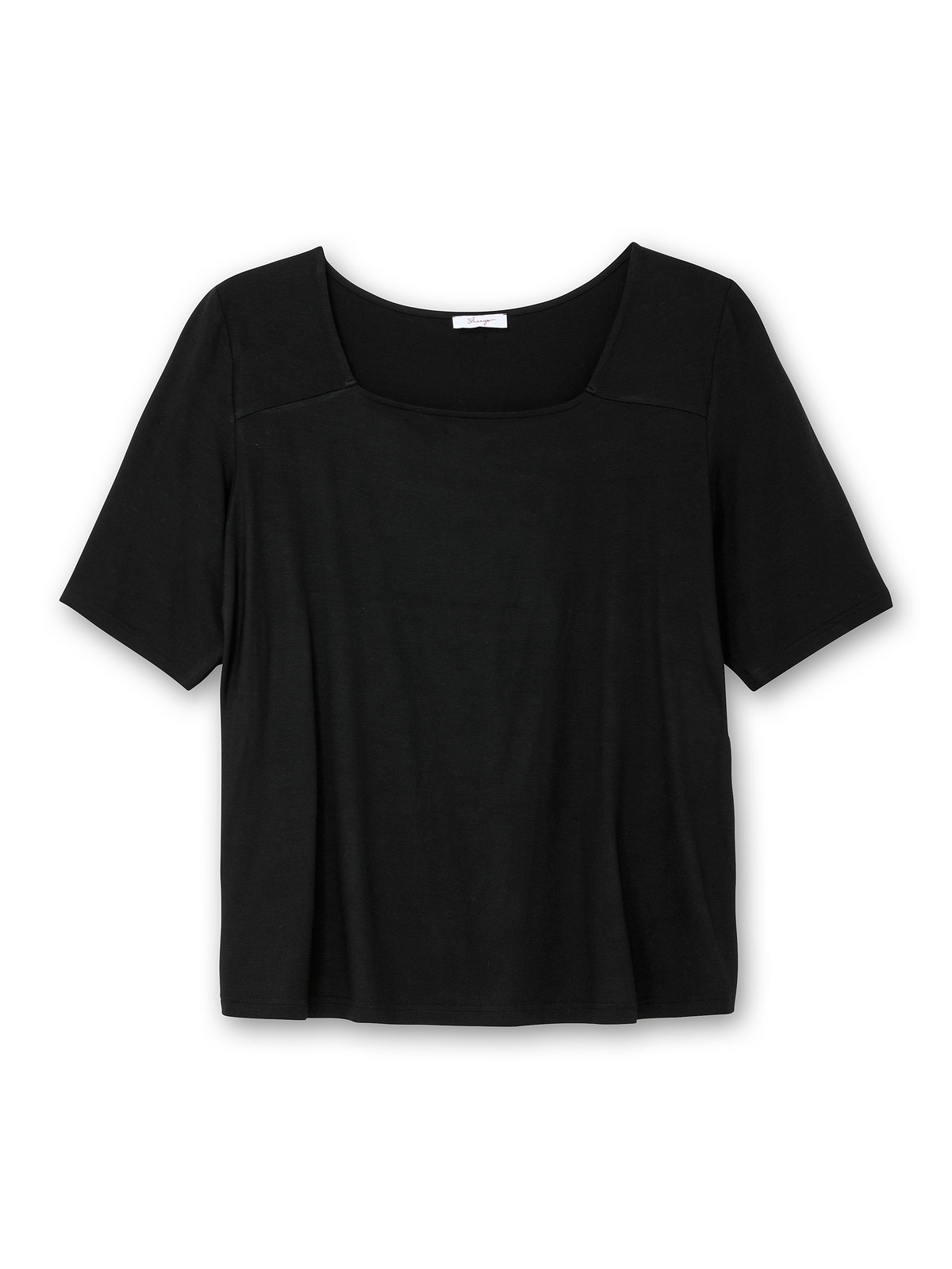 Sheego T-Shirt »Große Größen«, mit Karree-Ausschnitt, leicht tailliert