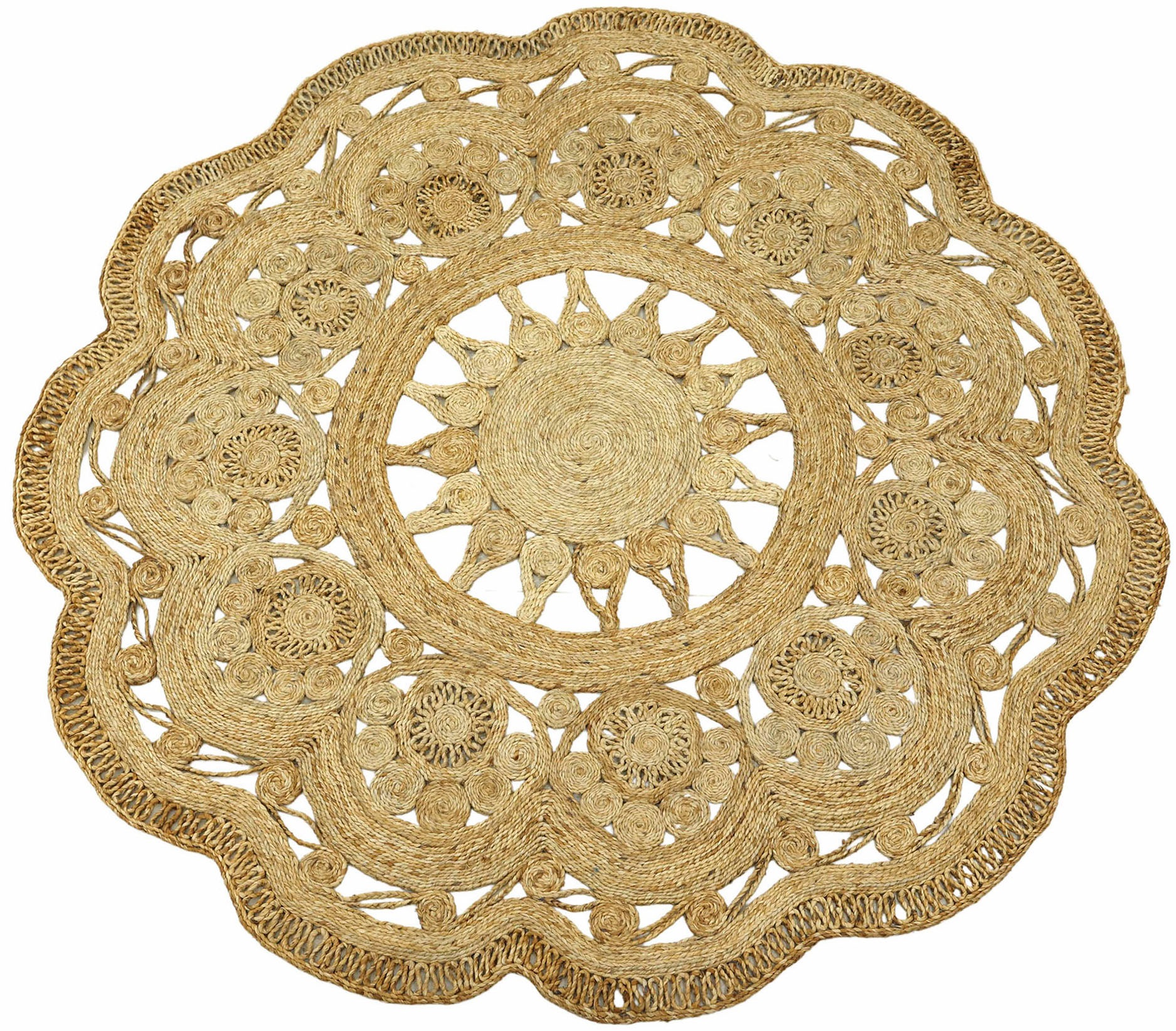 carpetfine Sisalteppich "Juteteppich Paul" rund 13 mm Höhe natürliches Pfla günstig online kaufen