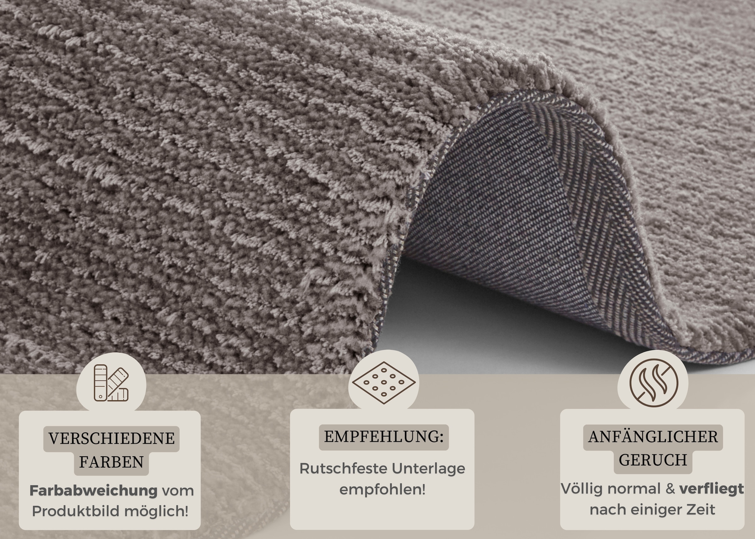 HANSE Home Teppich »Supersoft«, rechteckig, 10 mm Höhe, Kurzflor, Läufer Modern, Einfarbig, Wohnzimmer, Schlafzimmer