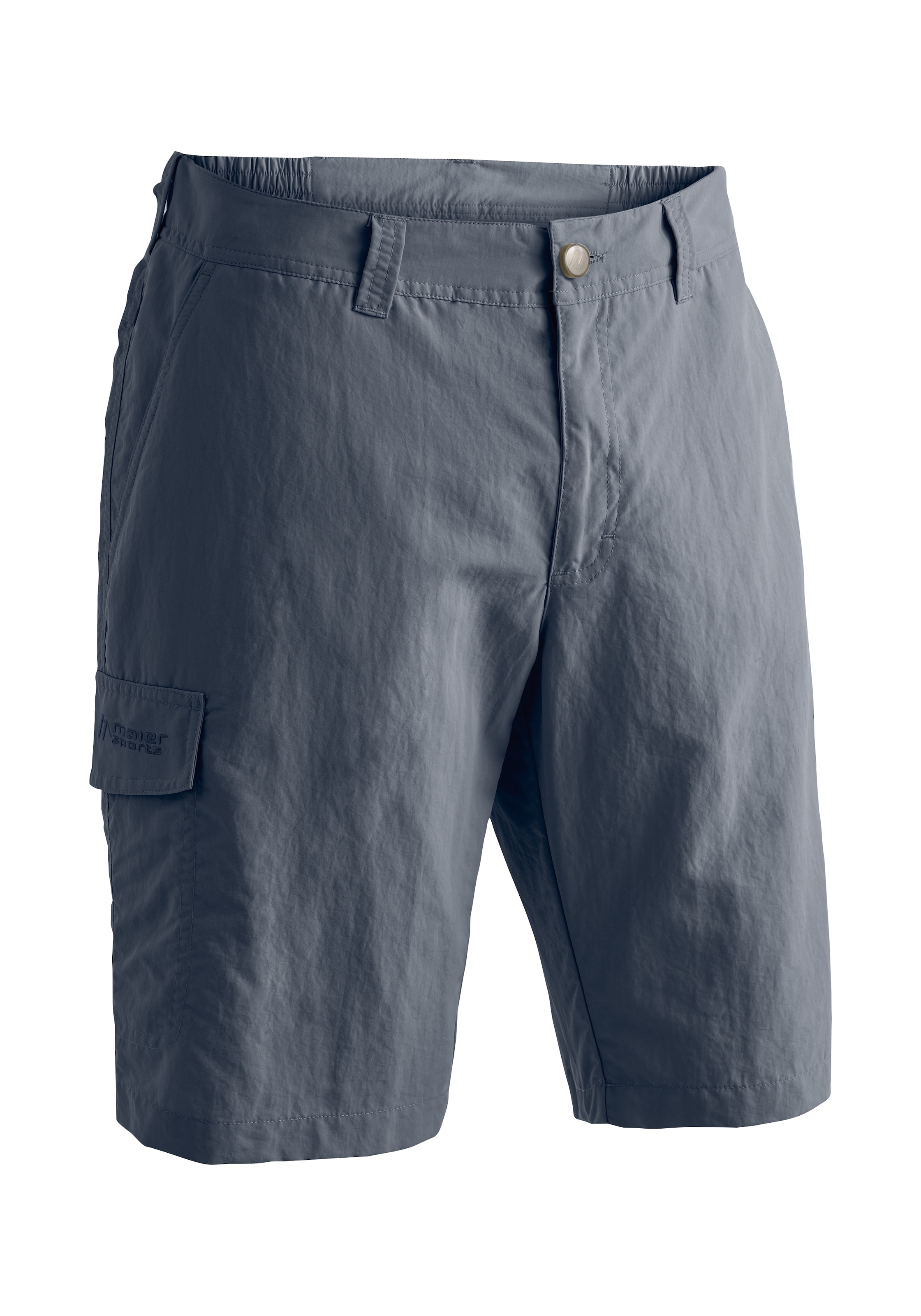 Funktionsshorts MAIER SPORTS "Main", Herren, Gr. 72, Normalgrößen, grau, 100% Polyamid, Hosen, Herren Shorts, kurze Outdoor-Hose, Bermuda mit 4 Taschen, Regular Fit