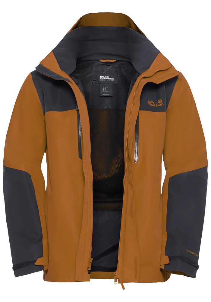 Jack Wolfskin Funktionsjacke »JASPER 2L JKT M« mit Kapuze mit abnehmbarer Kapuze, wasserdicht, winddicht