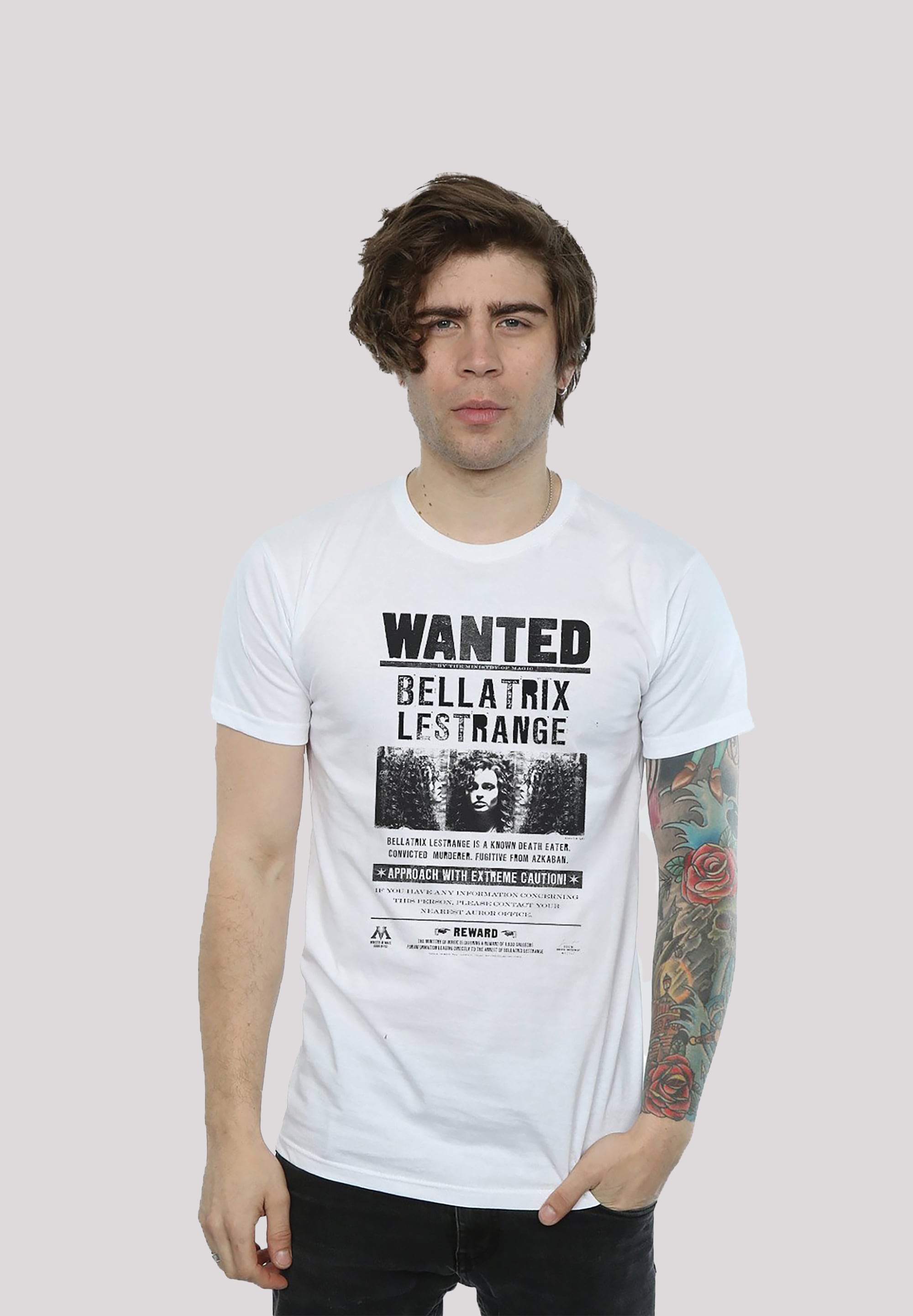 F4NT4STIC T-Shirt »Harry Potter Bellatrix Lestrange Wanted«, Print