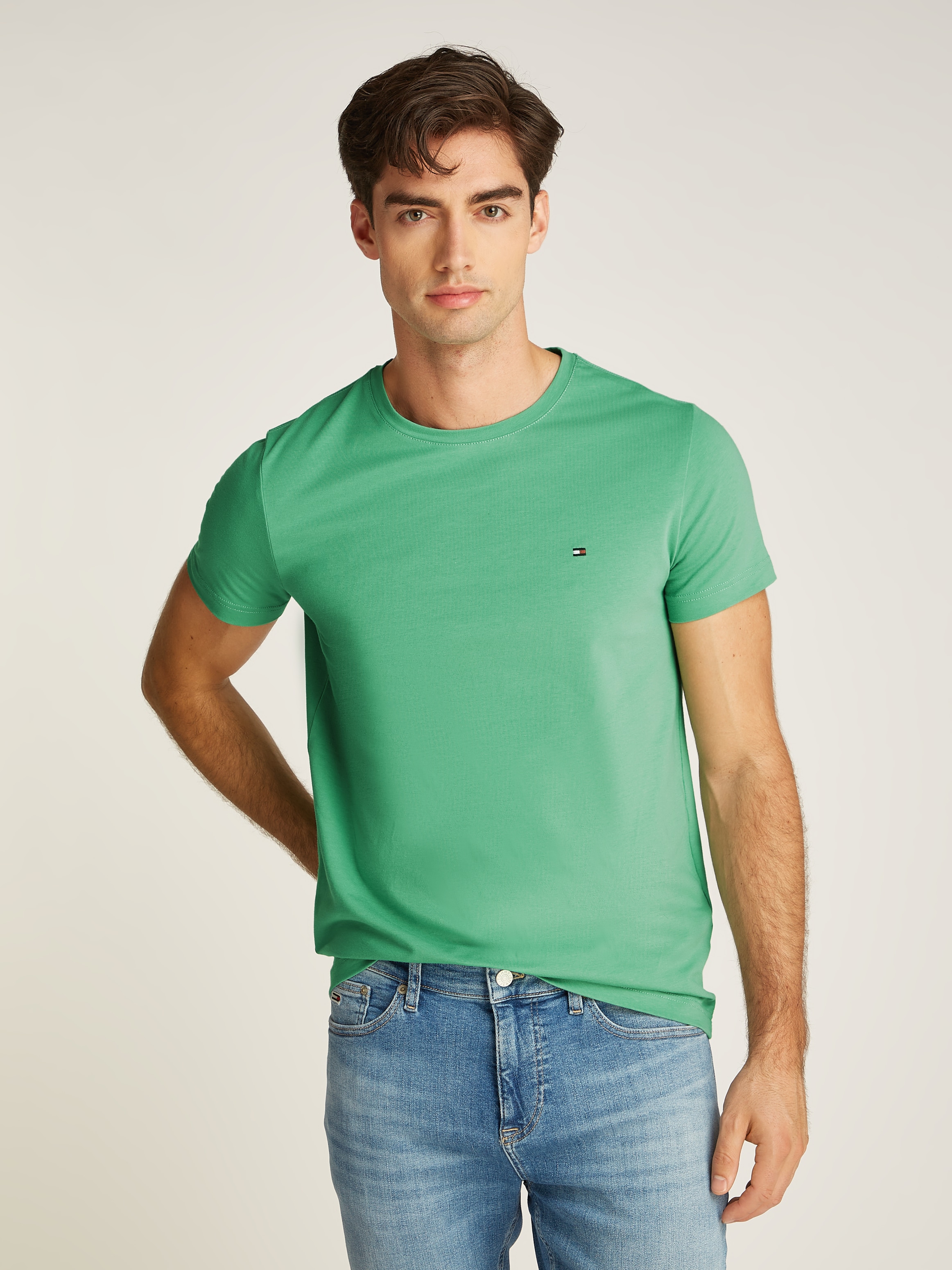 TOMMY HILFIGER T-Shirt »STRETCH SLIM FIT TEE«