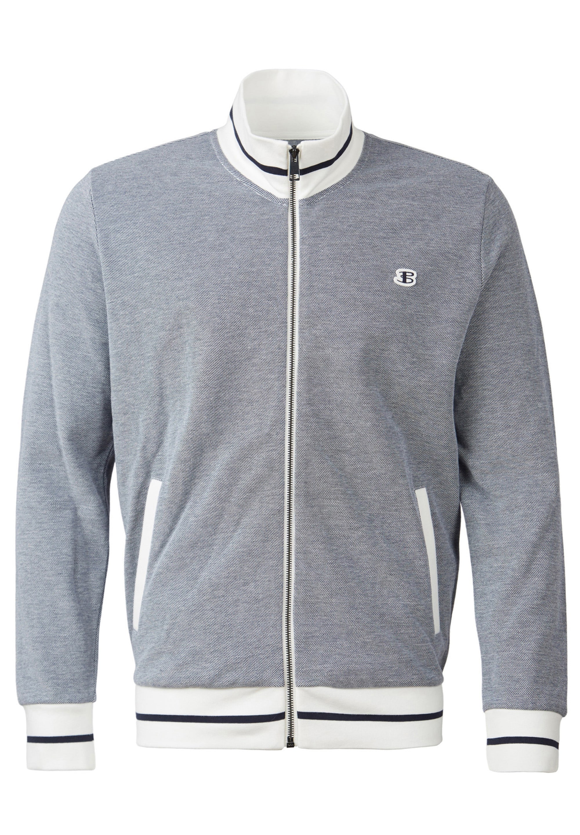 Ben Sherman Sweatshirt »Pique Track Top«, Gestickets Abzeichen