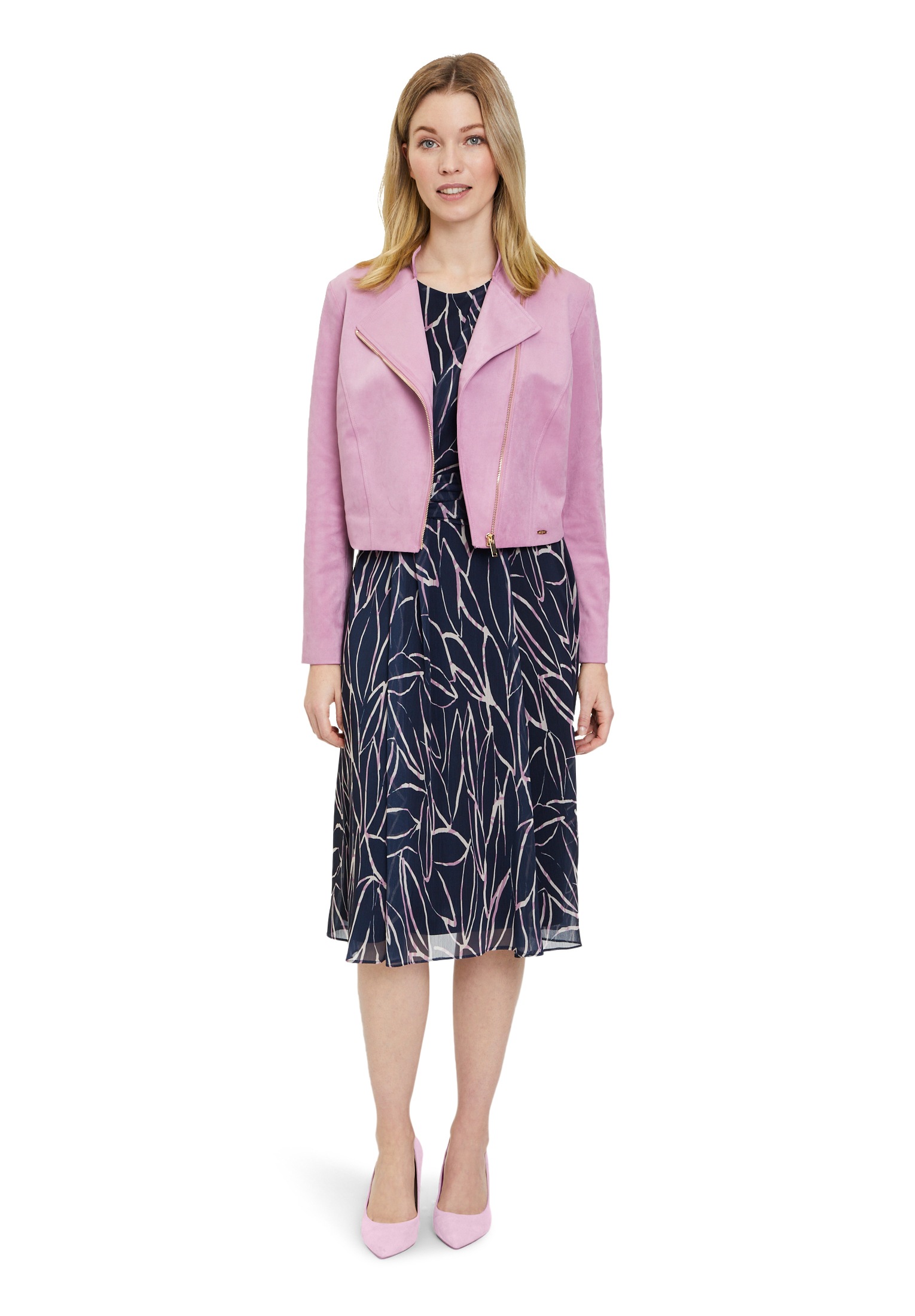 Betty&Co Jackenblazer »Betty & Co Bolero-Jacke mit Stehkragen«, Material