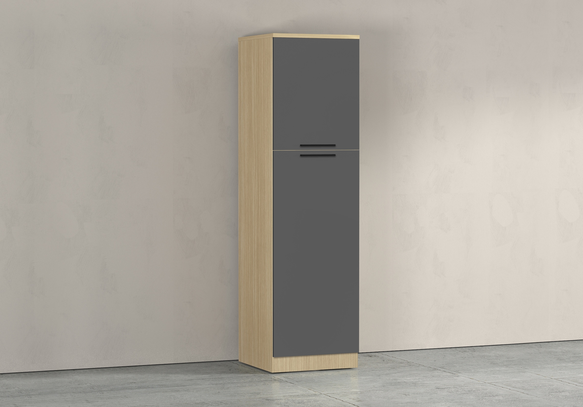KOCHSTATION Vorratsschrank »Luna, Hochschrank, Küchenvorratsschrank, Speiseschrank, Made in Italy« B/T/H: 60×60×214,5 cm, mit 6 großzügigen Fächern