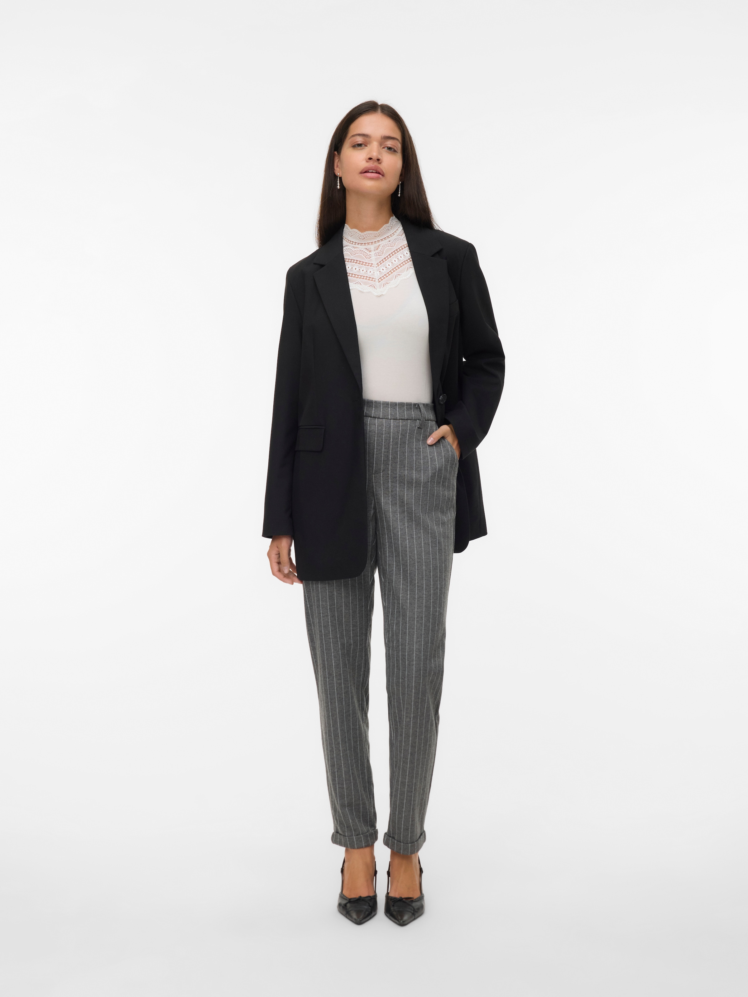 Vero Moda Anzughose »VMMAYA MACY MW LOOSE PANT NOOS«