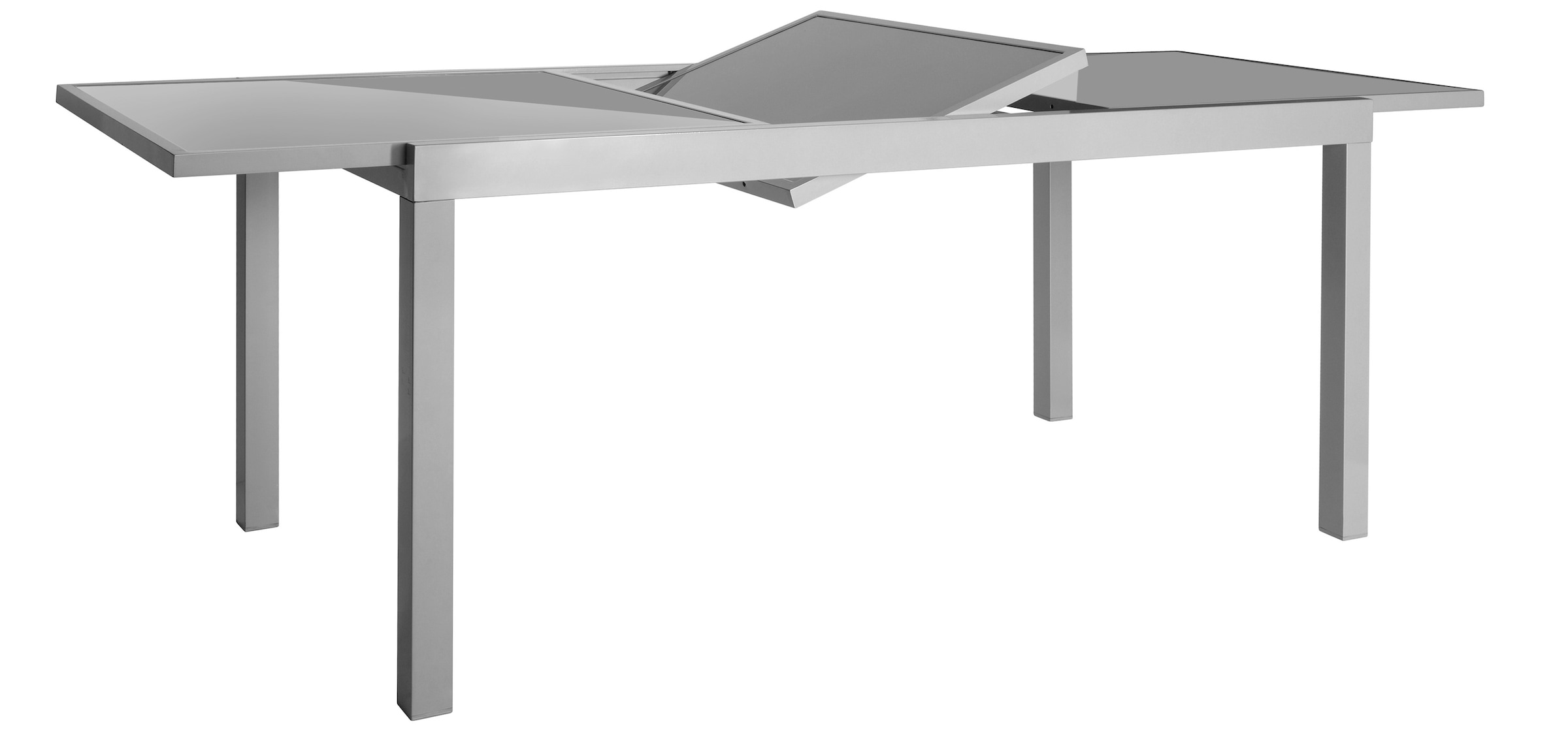 MERXX Garten-Essgruppe »Amalfi«, (7 tlg.), 6 Hochlehner, ausziehbarer Tisch 90x140-200 cm, Alu/Textil