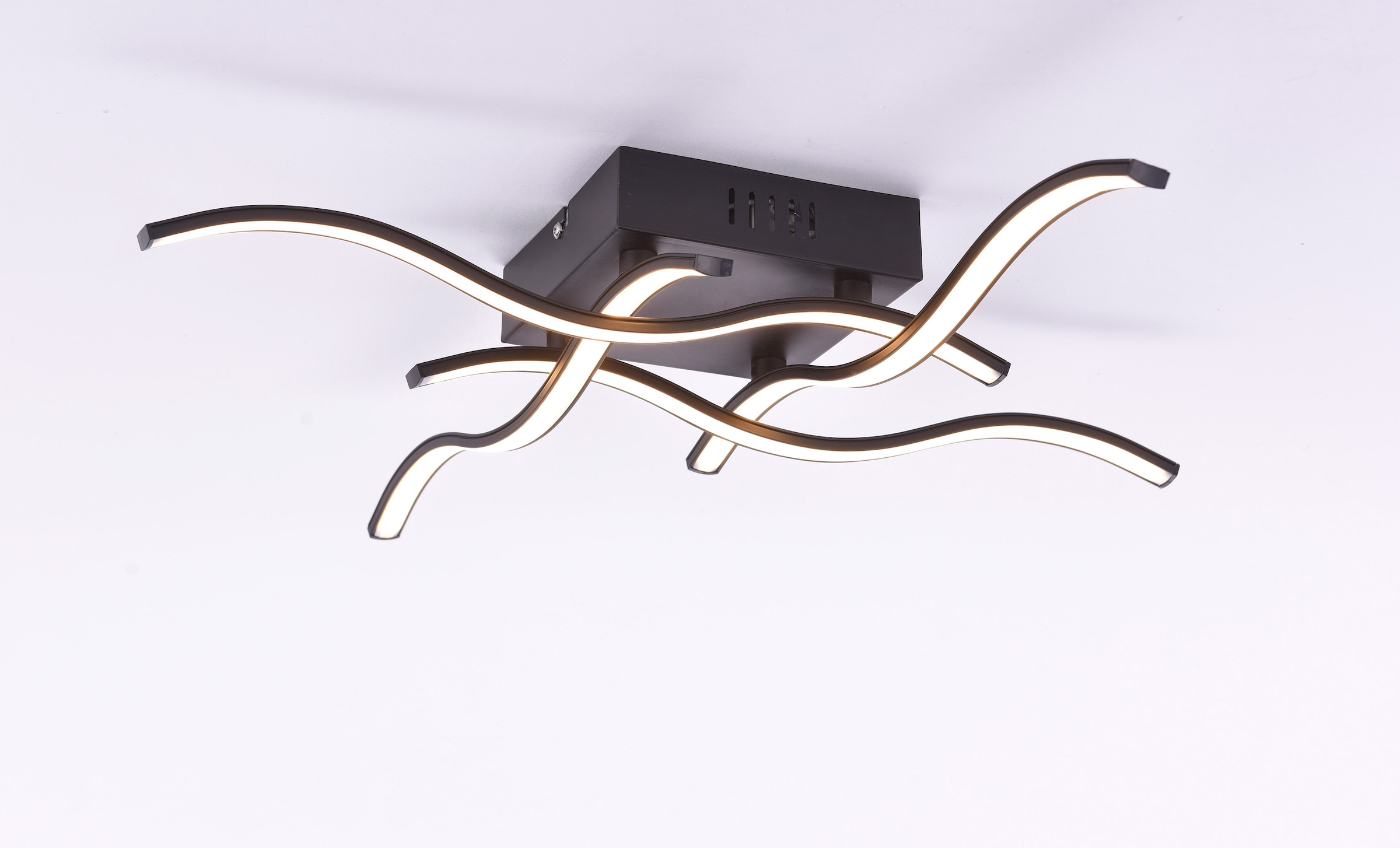 JUST LIGHT LED Deckenleuchte »WAVE«, 4 flammig, Leuchtmittel LED-Board | LED fest integriert, LED Deckenlampe