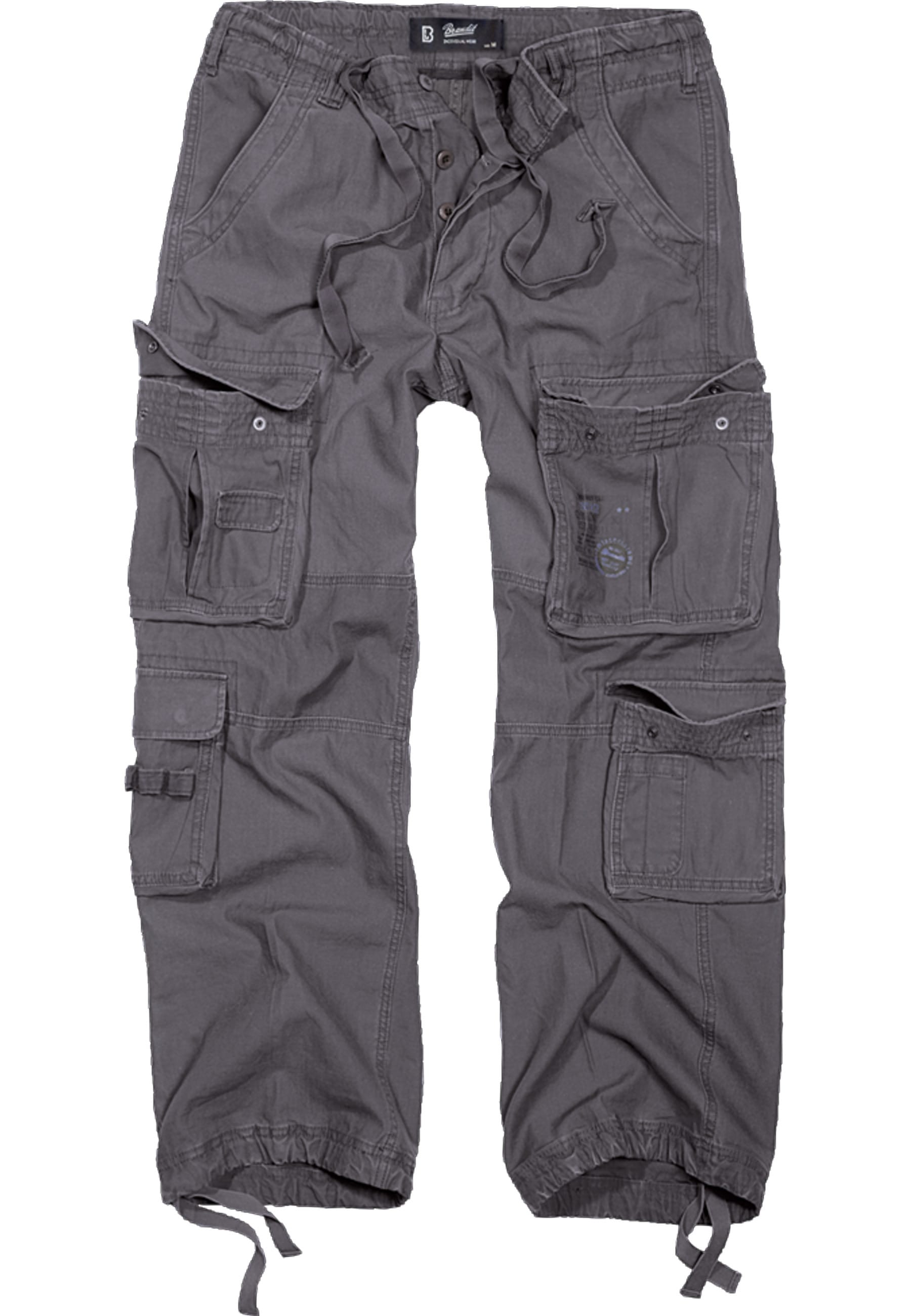BRANDIT Herren Cargohose "Brandit Herren Vintage Cargo Pants"charcoal, Gr. 7XL, 100% Baumwolle, Hosen