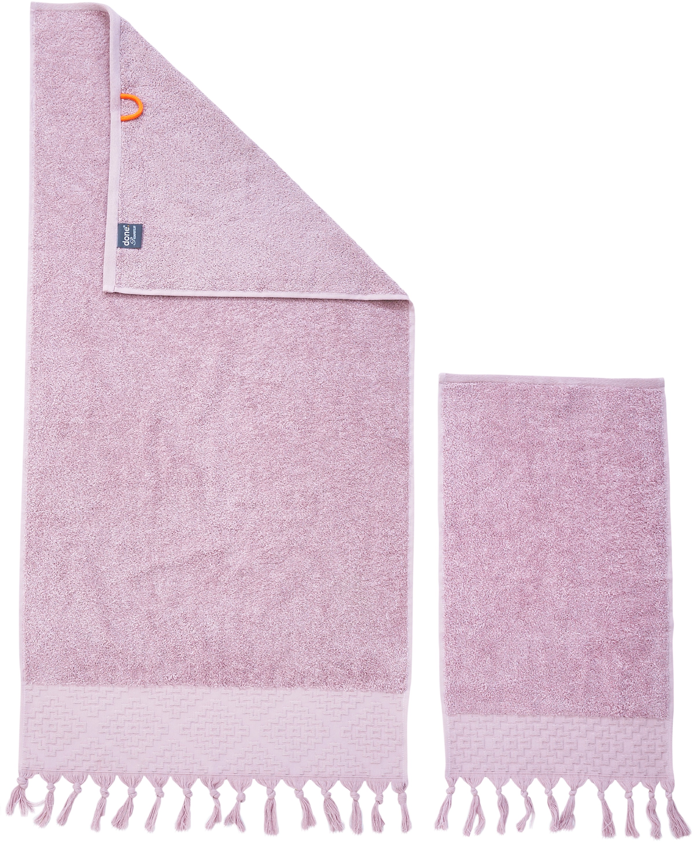 done. Handtuch Set "Provence Bohéme" Uni Farben, Boho-Style, Borte, verschi günstig online kaufen