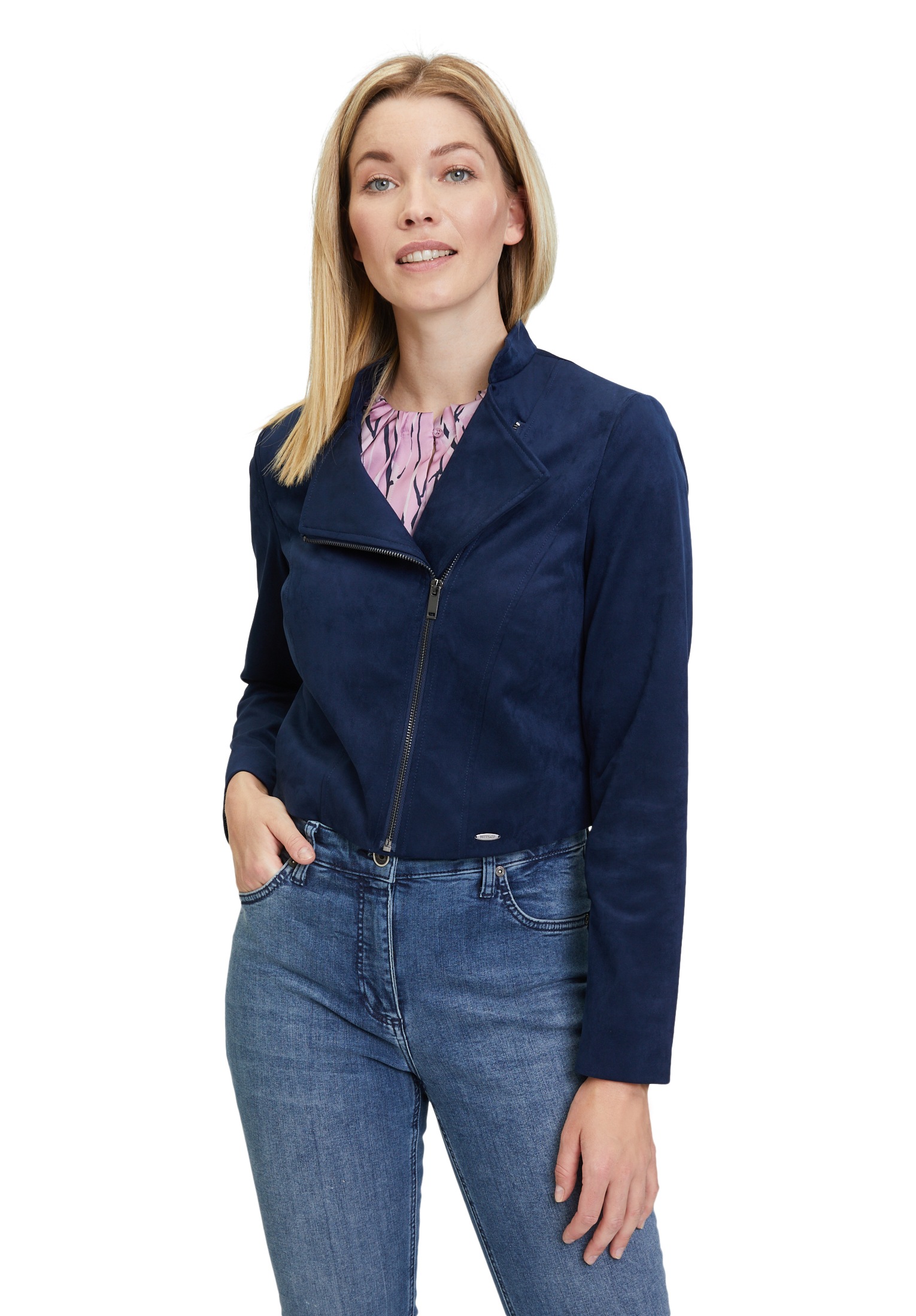 Betty&Co Jackenblazer "Betty & Co Bolero-Jacke mit Stehkragen", Material