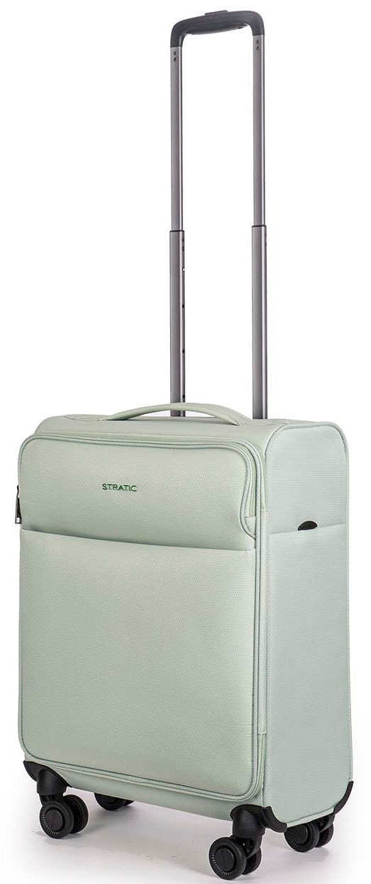 Stratic Weichgepäck-Trolley »Stratic Light + S, mint«, 4 Rollen, Handgepäck Reisekoffer Reisegepäck TSA-Zahlenschloss