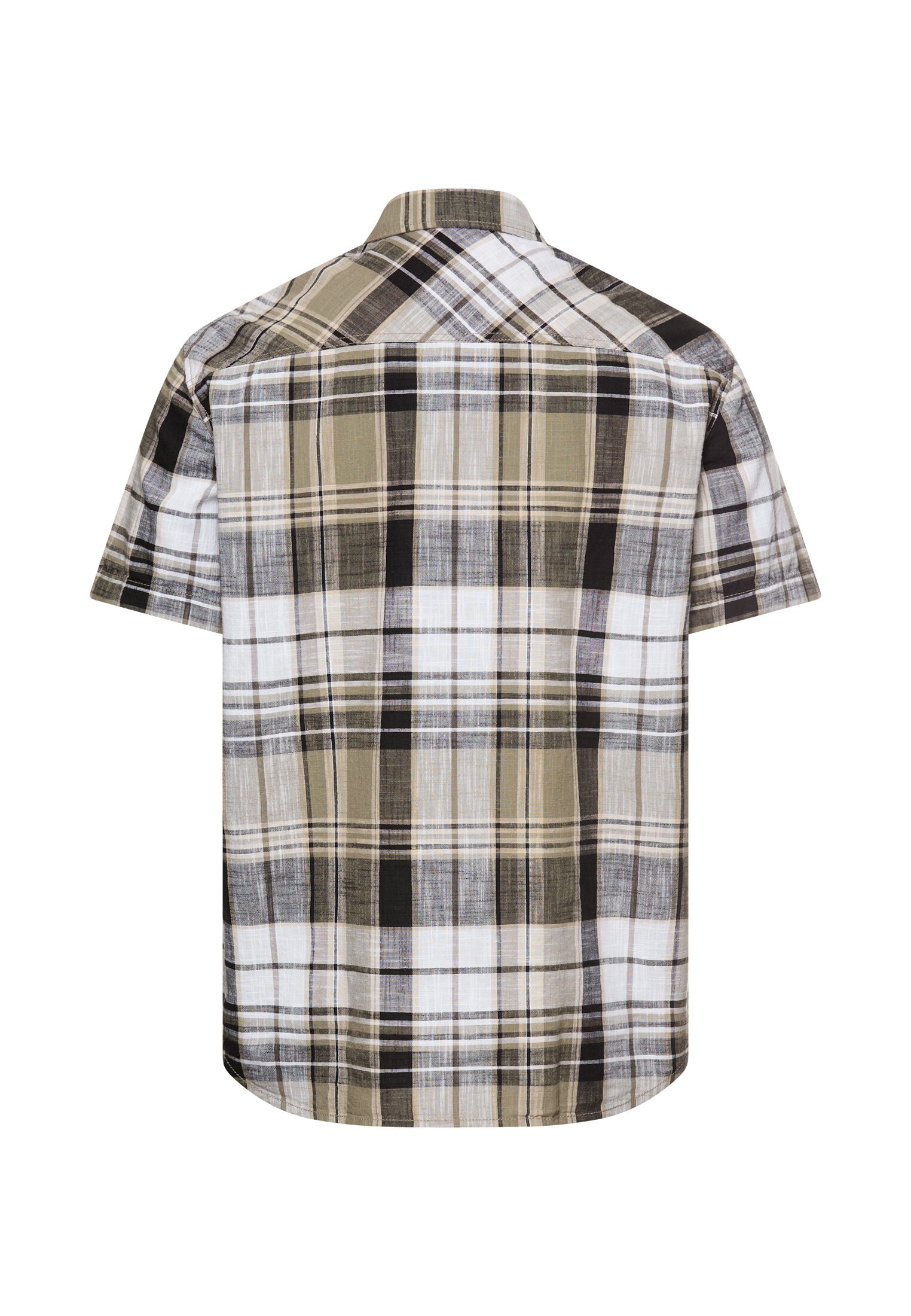camel active Kurzarmhemd mit Button-Down-Kragen und im Karo-Look günstig online kaufen