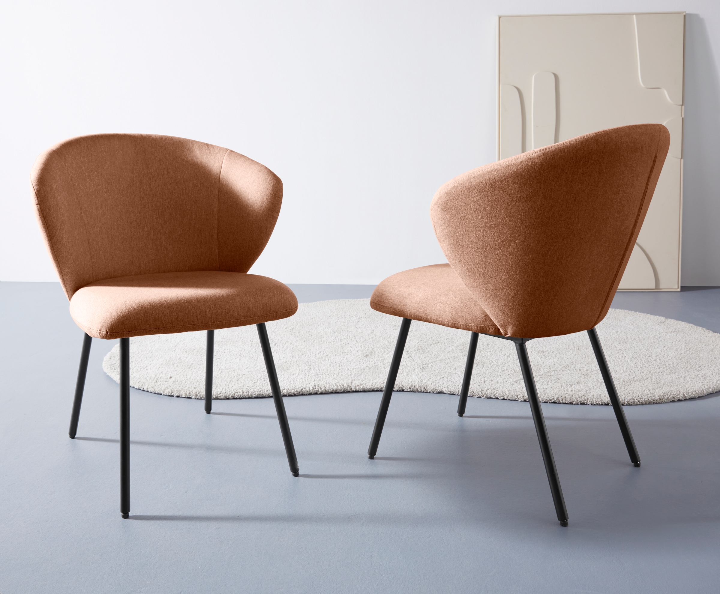 LeGer Home by Lena Gercke Esszimmerstuhl "Galilea", (Set), 2 St., Struktur, günstig online kaufen