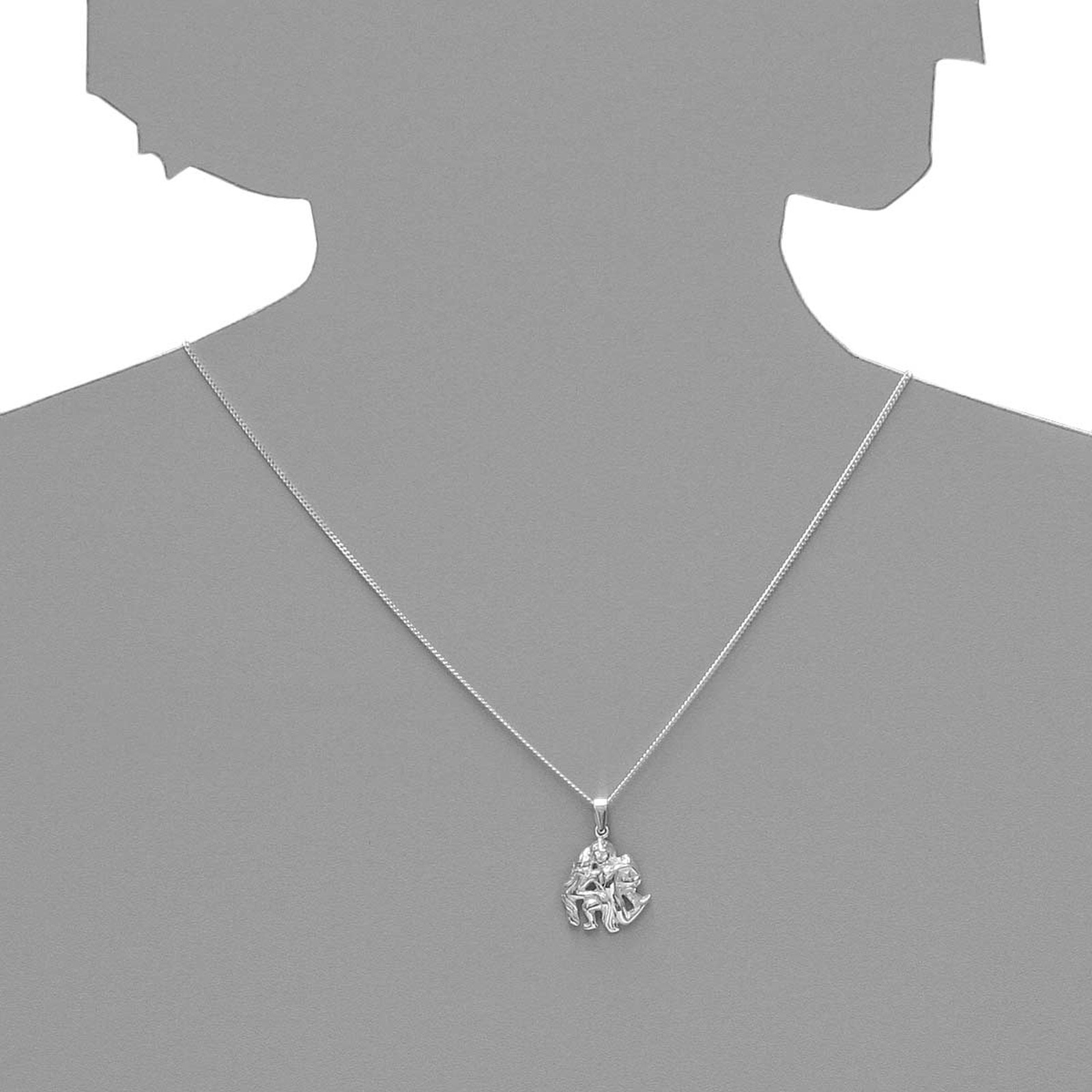 OSTSEE-SCHMUCK Kette mit Anhänger »- Tierkreiszeichen Wassermann - Silber 925/000 -,«