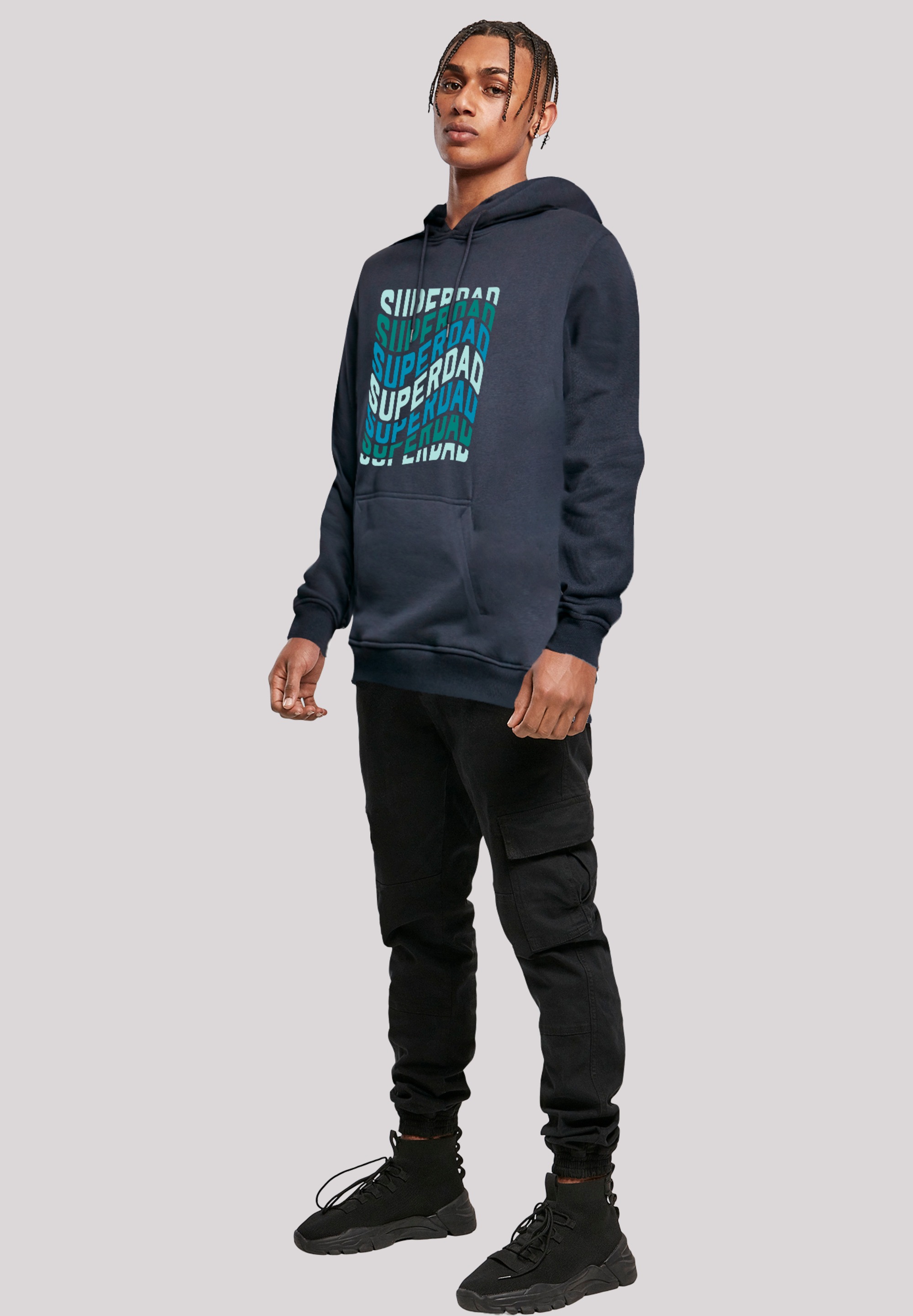 F4NT4STIC Kapuzenpullover »Super Dad Retro Trend Vatertags Design für Papas«, Premium Qualität