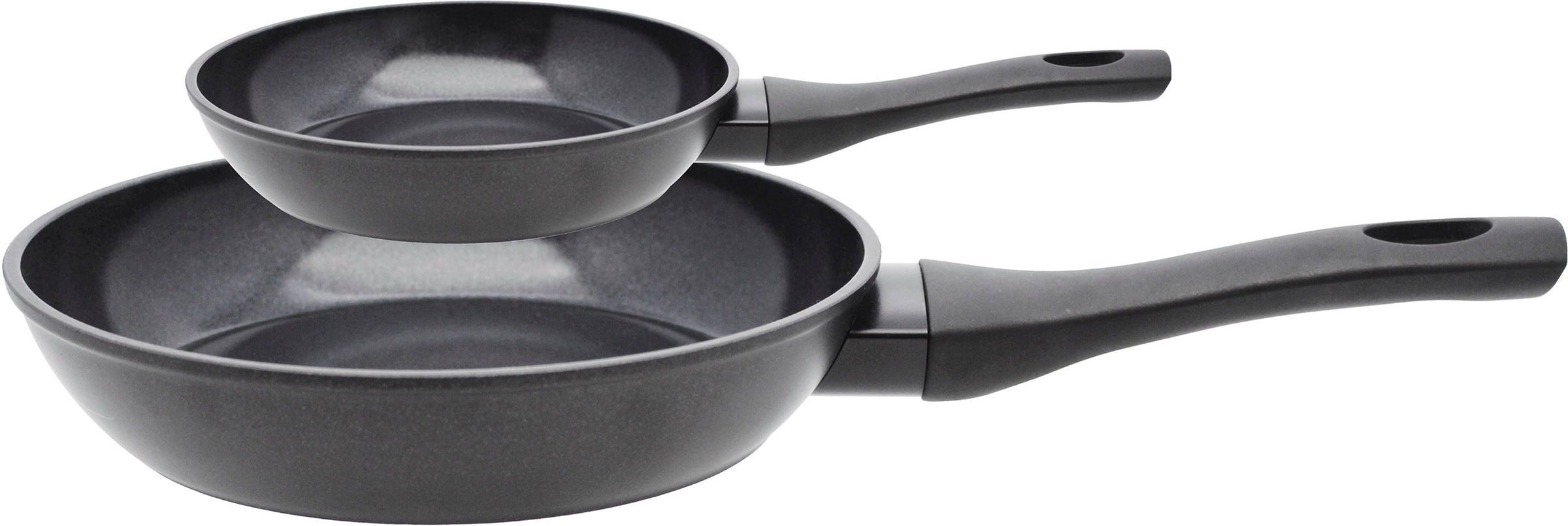 Elo Basic Pfannen-Set "Quarzit" Aluminium Set, 2 tlg. Energiesparender Kapselboden