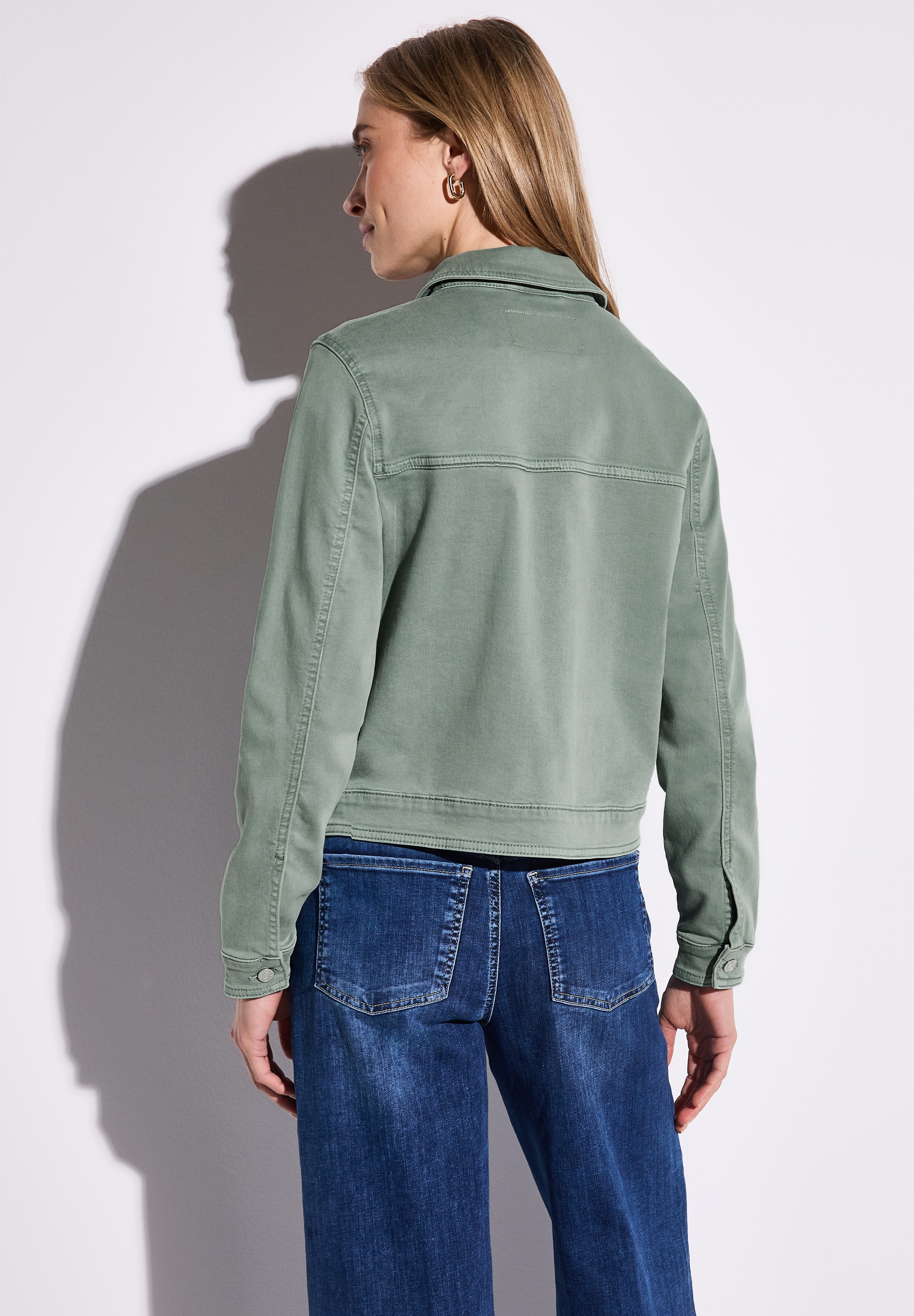 STREET ONE Jeansjacke, ohne Kapuze, mit Knopfleiste