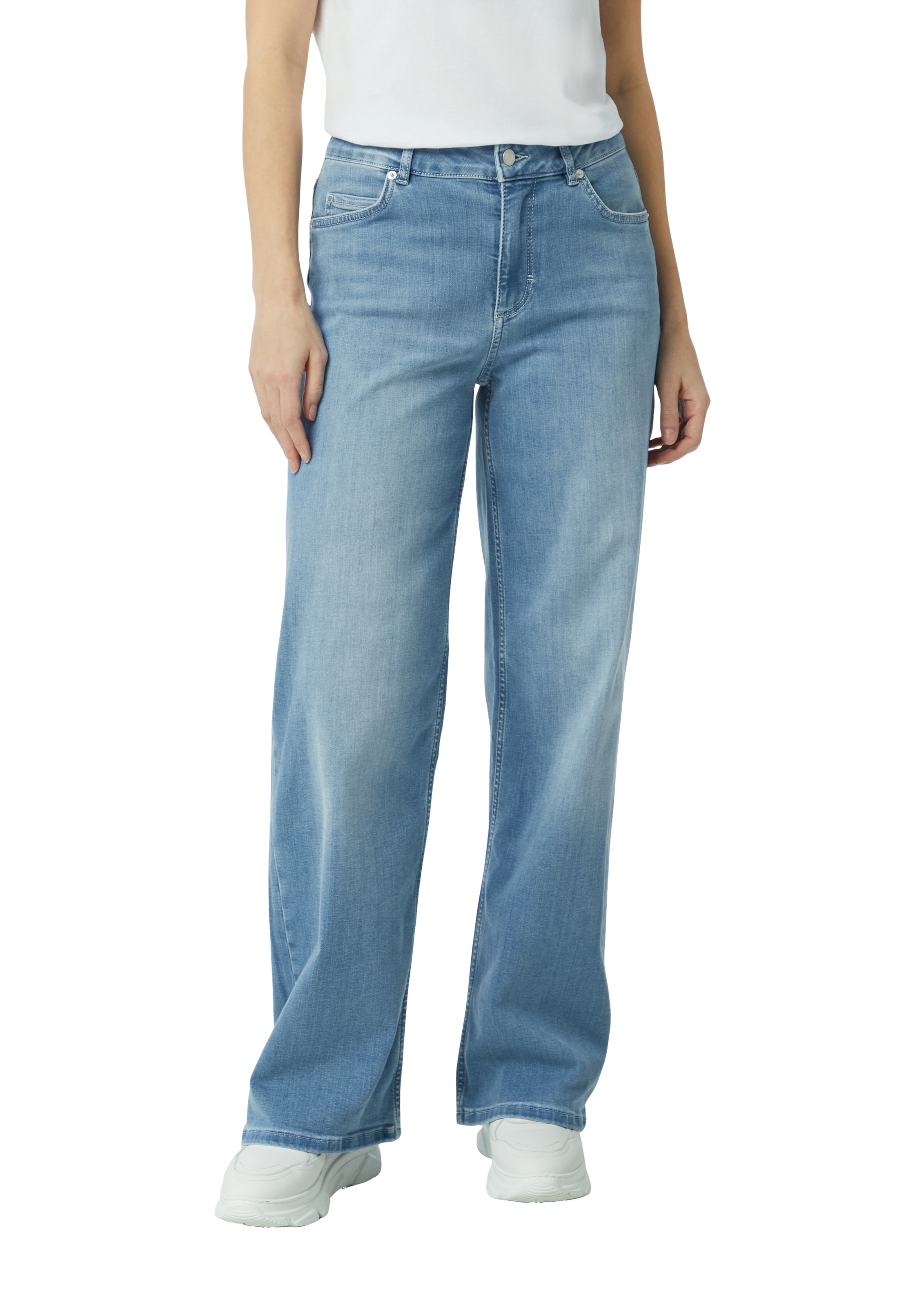 comma casual identity Weite Jeans, washed, relaxed fit, casual, Baumwollmix günstig online kaufen