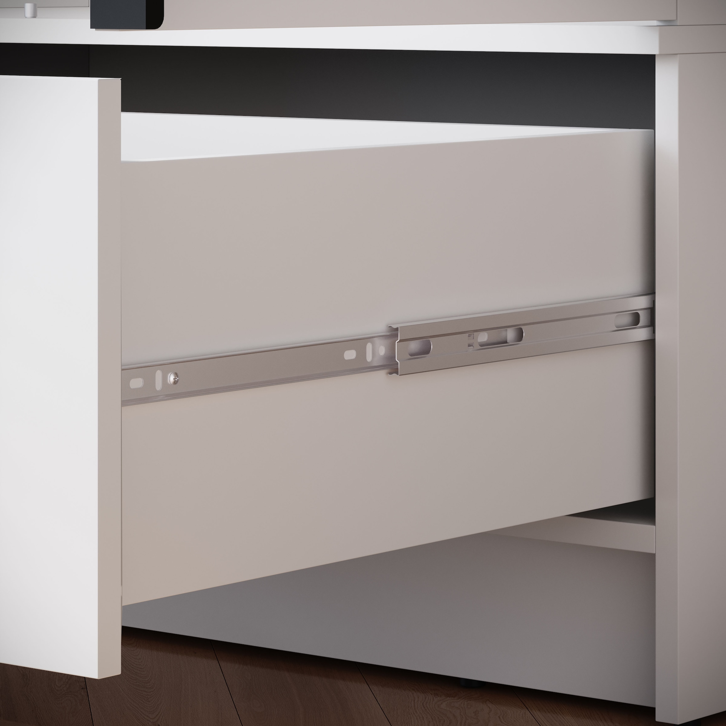 Home affaire Kleiderschrank »Spirit Kleiderschrank mit Spiegel, Schublade und 2 Kleiderstangen« Mit schwarzen Metallgriffen – viel Stauraum und flexible Aufteilung