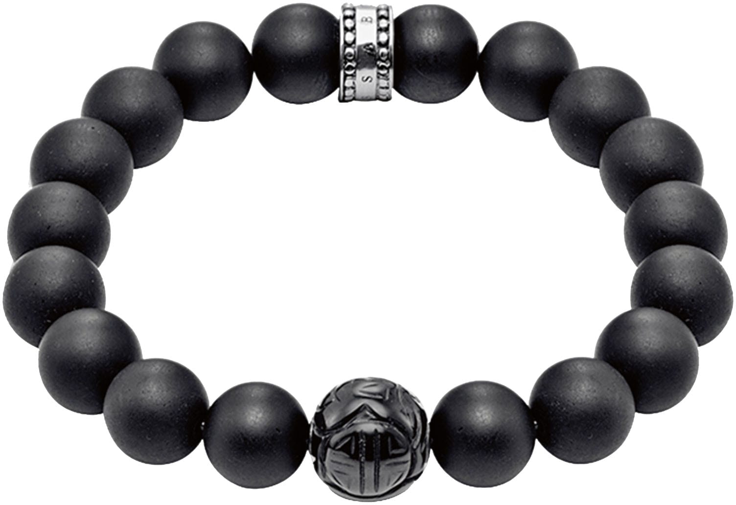 THOMAS SABO Armband »Armband Obsidian, A1085-023-11-L,XL«, mit Obsidian