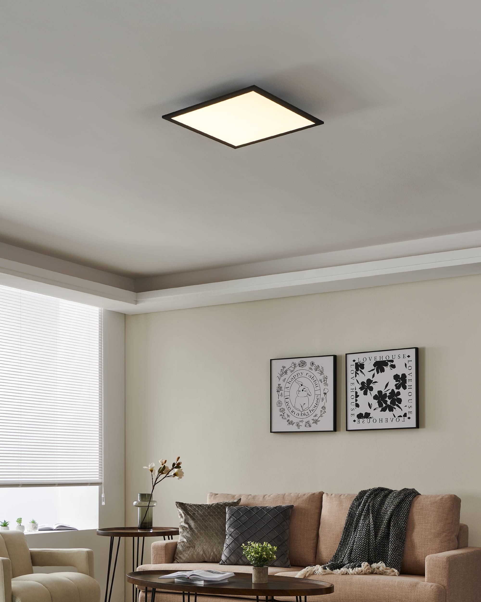 EGLO LED-Deckenleuchte »SALOBRENA-Z«,  in schwarz aus Alu / inkl. LED fest integriert - 21,5 Watt
