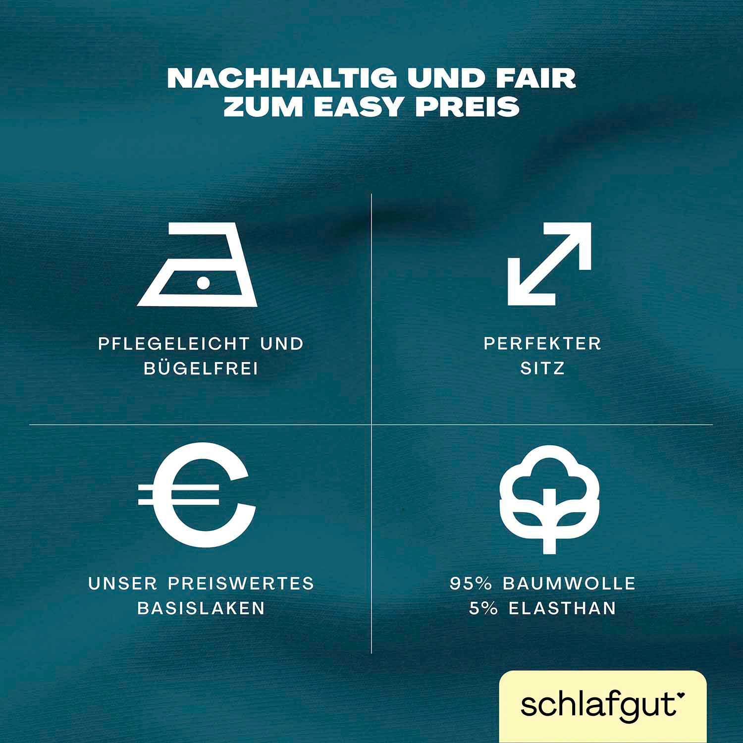 Schlafgut Spannbettlaken »EASY Jersey Elasthan«, MADE IN GREEN by OEKO-TEX®