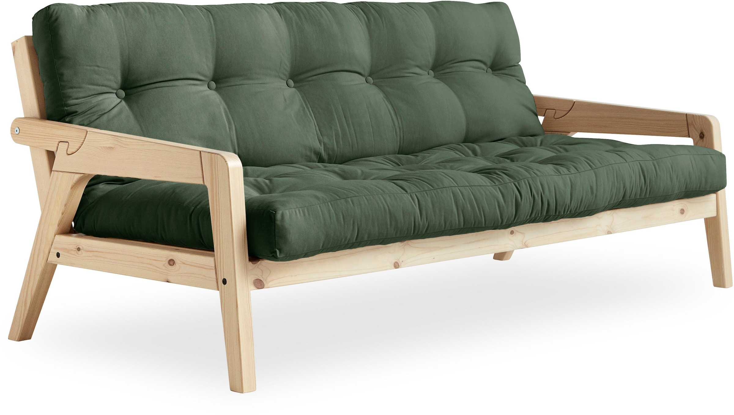 Karup Design Schlafsofa Mit Holzstruktur, inkl. Futonmatratze, Liegefläche 130x190 cm