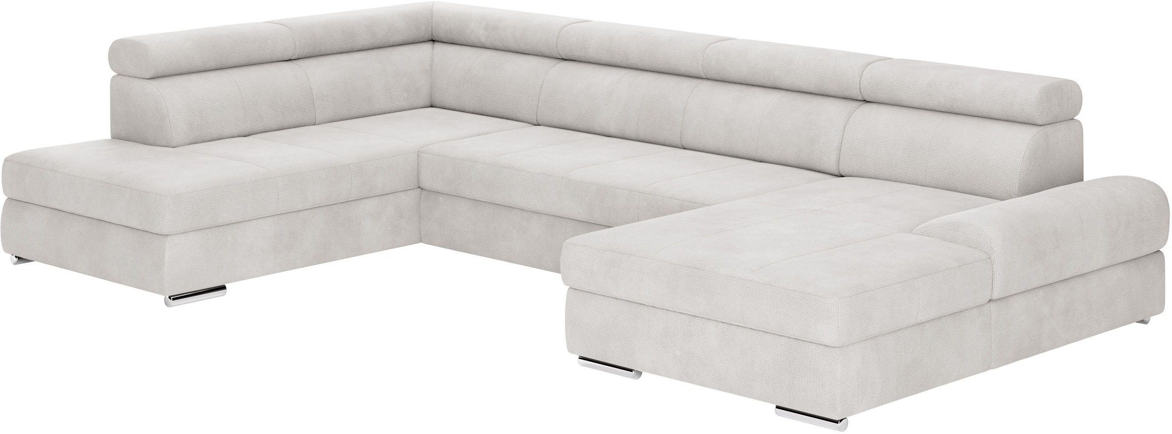 sit&more Wohnlandschaft »U-Form«, mit verstellbaren Kopfteilen, wahlweise mit Bettfunktion
