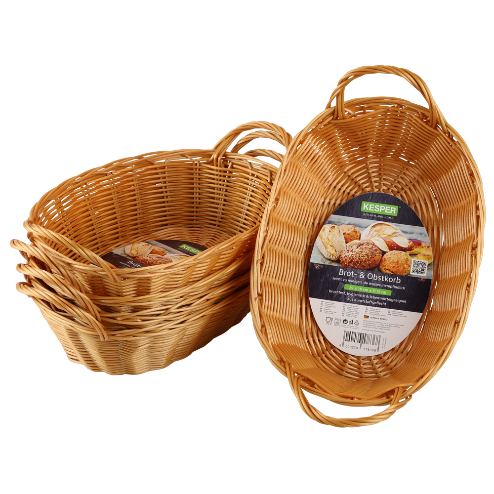 KESPER® Brotkorb »Korb mit Griff, 5er Set«, (Set, 5 tlg.)