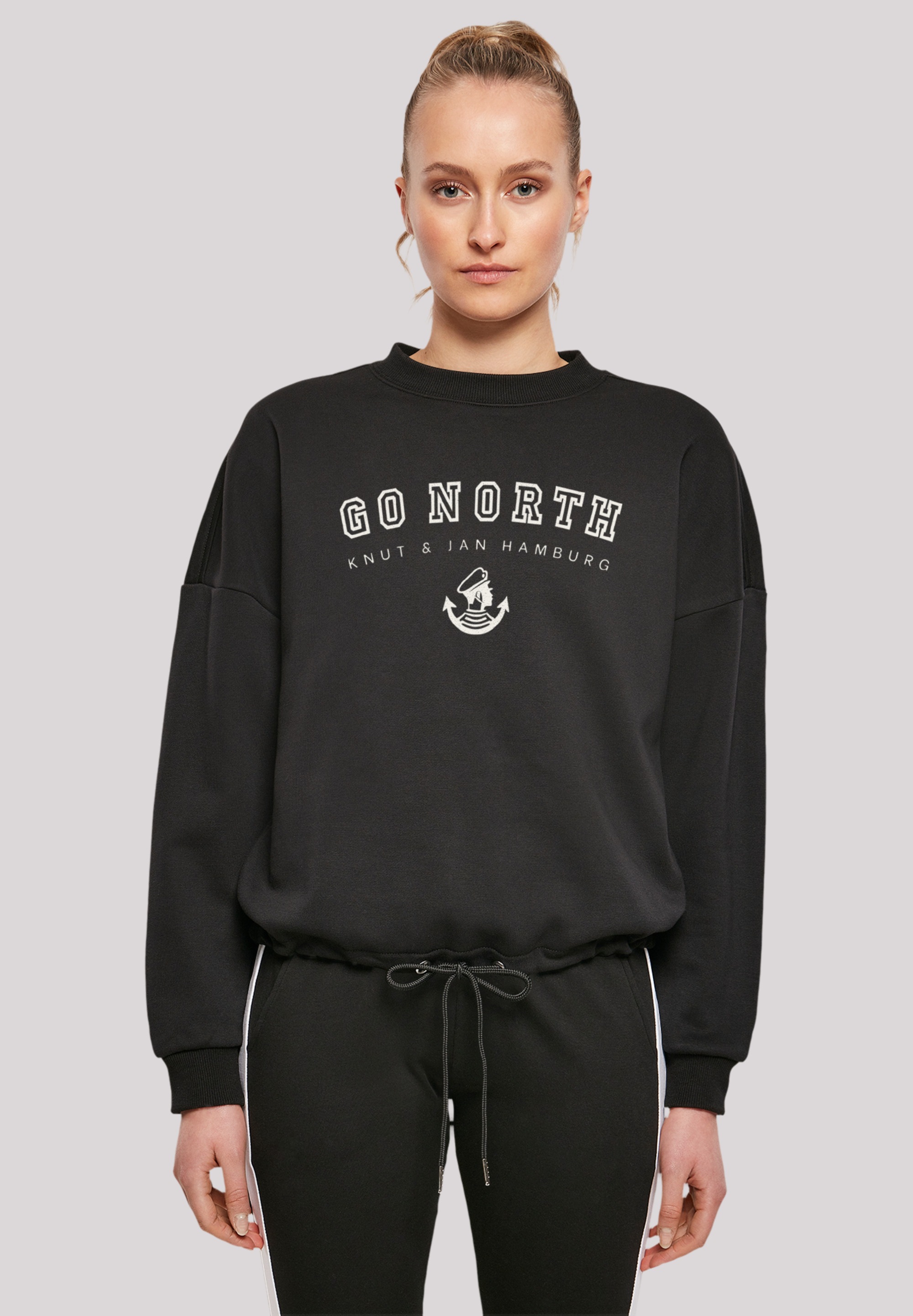 F4NT4STIC Sweatshirt "Go North Knut & Jan Hamburg", Print