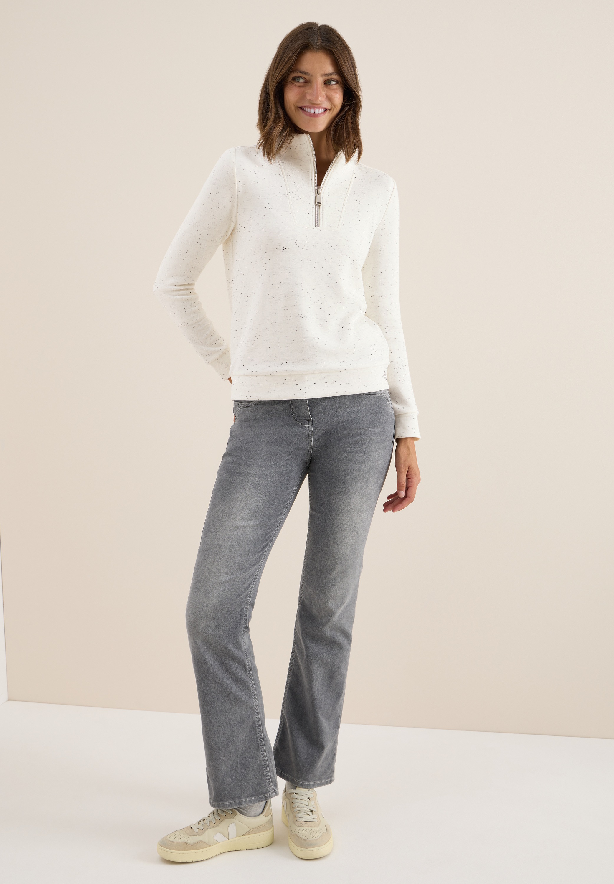 Thumbnail - Cecil Langarmshirt mit strukturiertem Muster