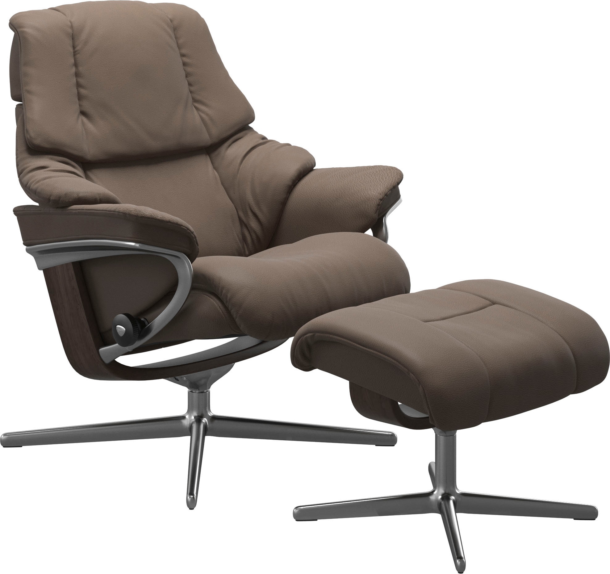 Stressless Fußhocker "Reno", mit Cross Base, Größe S, M & L, Holzakzent Wenge