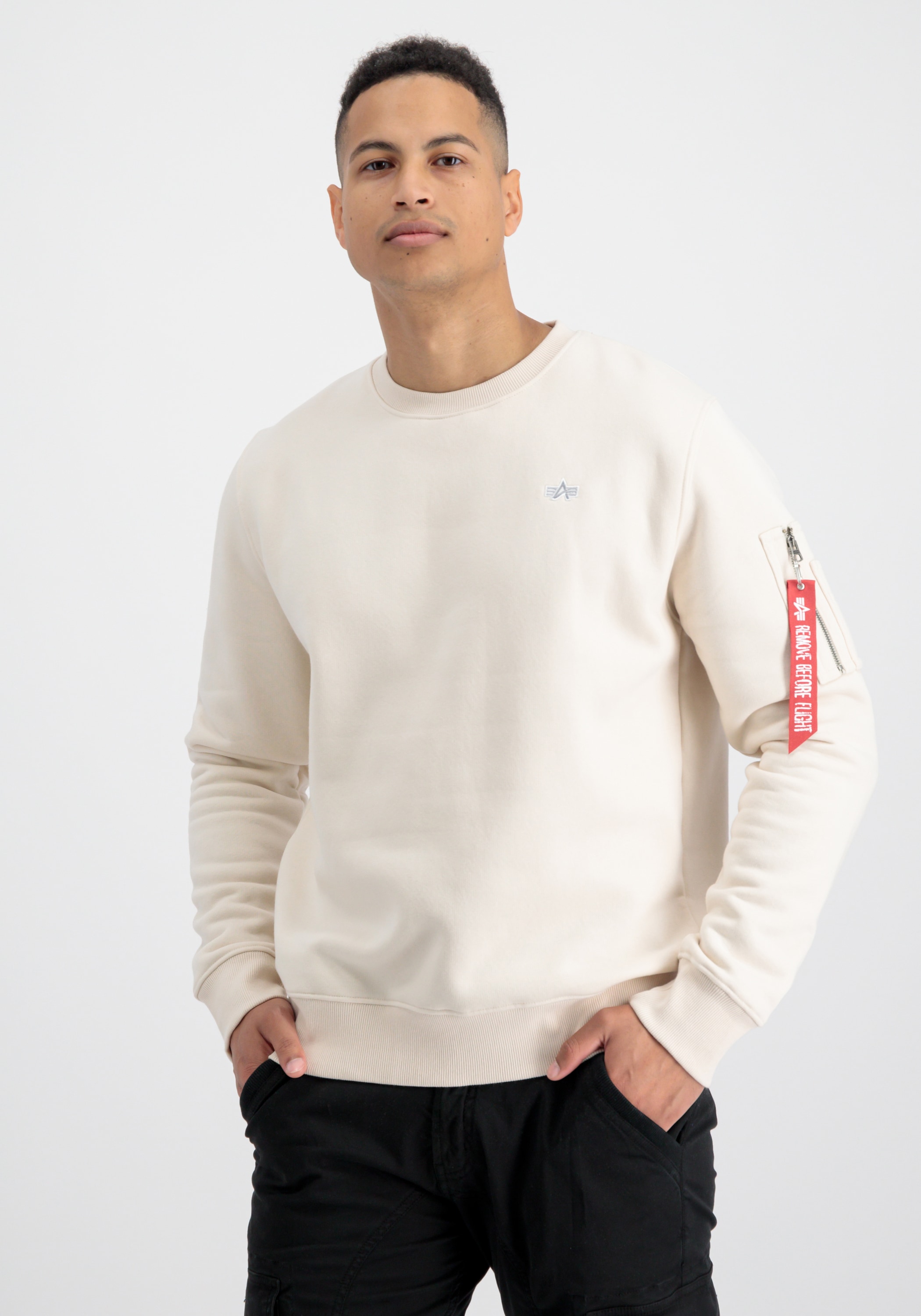 Alpha Industries Sweater "Alpha Industries Men - Sweatshirts Unisex EMB Swe günstig online kaufen