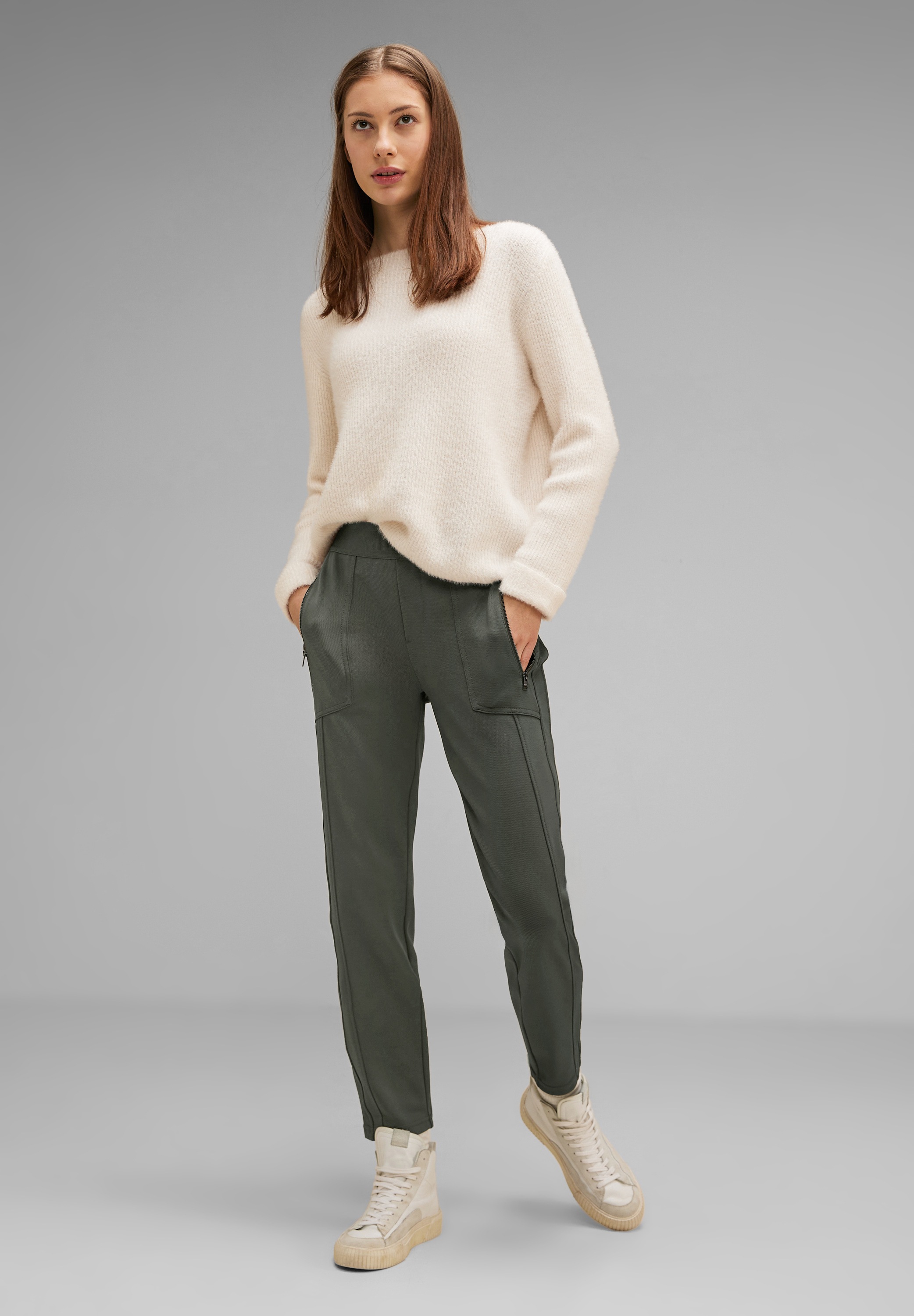 STREET ONE Jogger Pants, Middle Waist