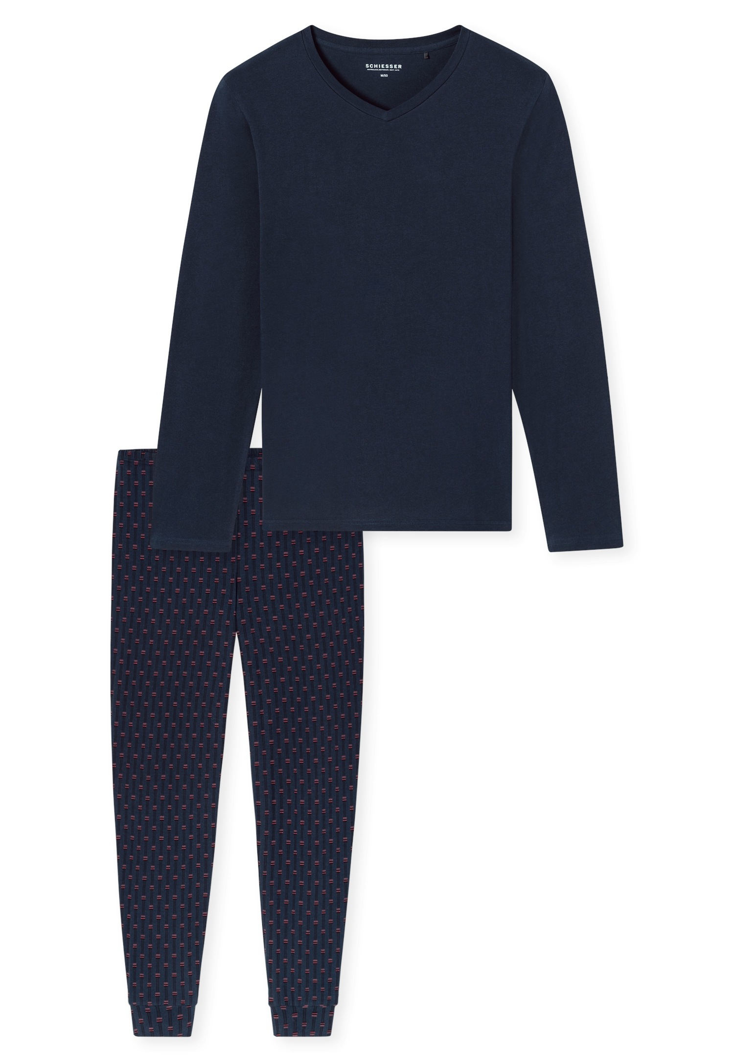 Schiesser Schlafanzug "Casual Essentials", 2 Stk. mit bequemen Bündchen günstig online kaufen