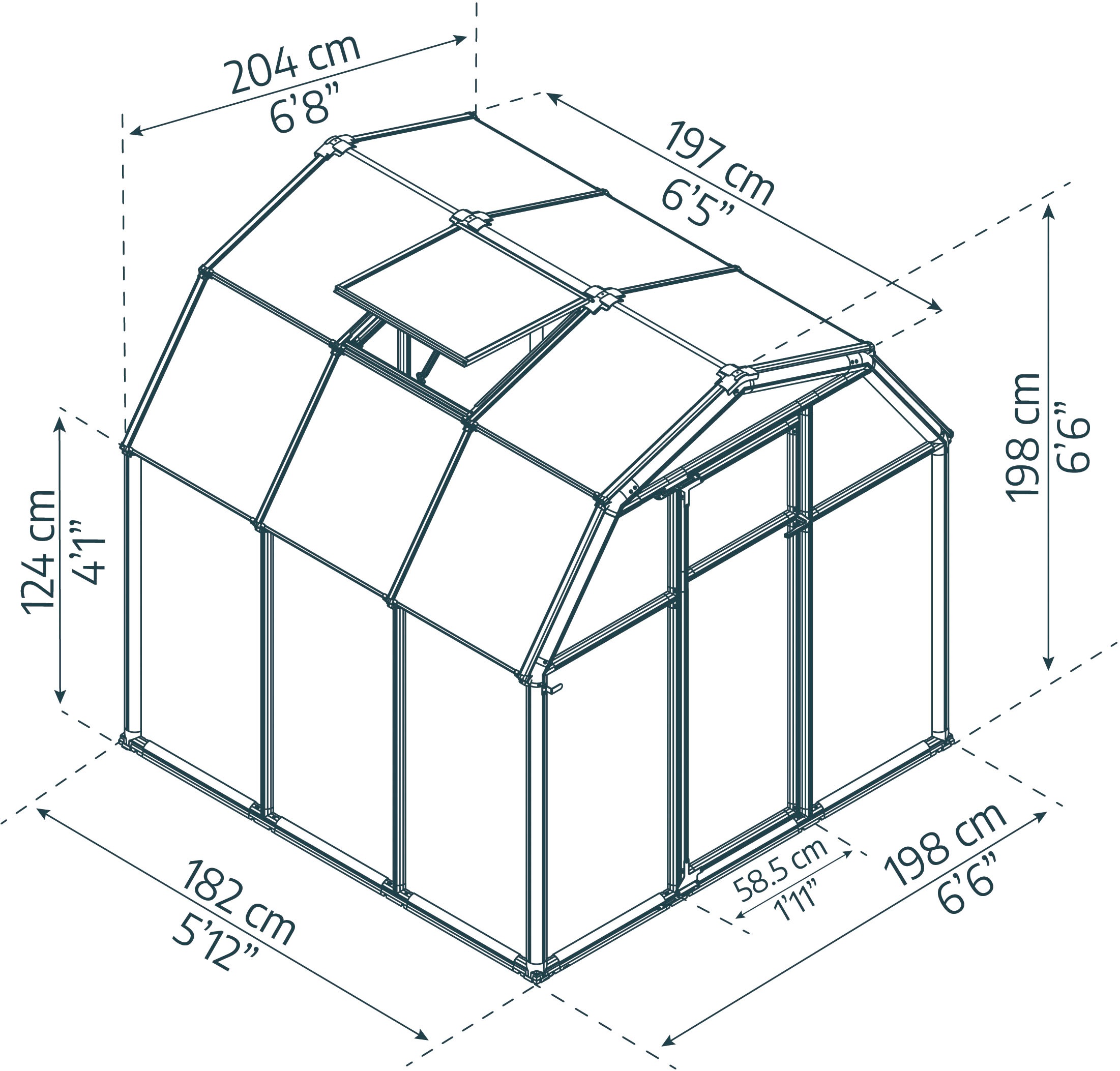 Palram - Canopia Gewächshaus »Eco Grow« lebenslang widerstandsfähige Wandpaneele