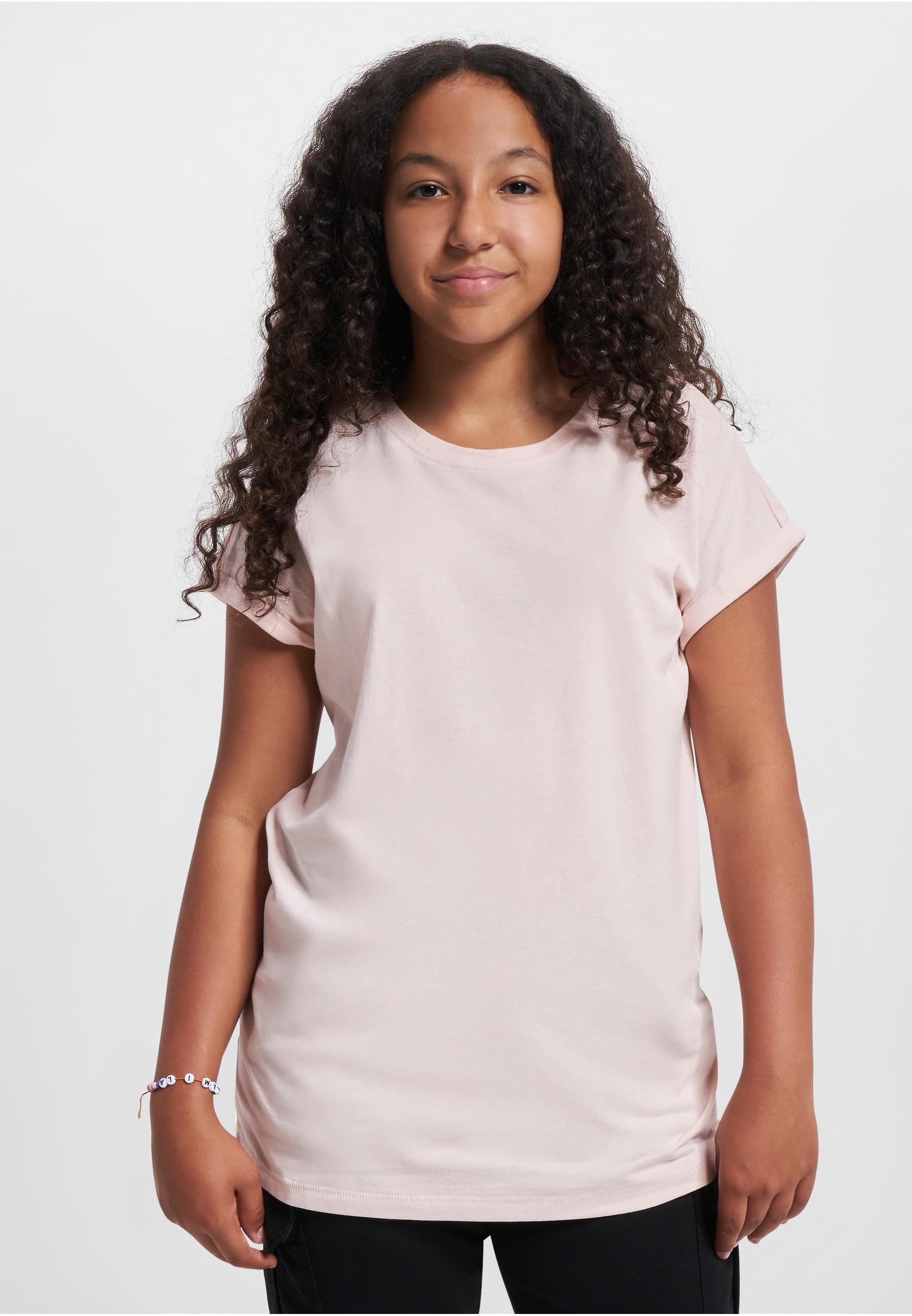 URBAN CLASSICS T-Shirt »Urban Classics Damen Girls Organic Extended Shoulder Tee«, (1 tlg.)