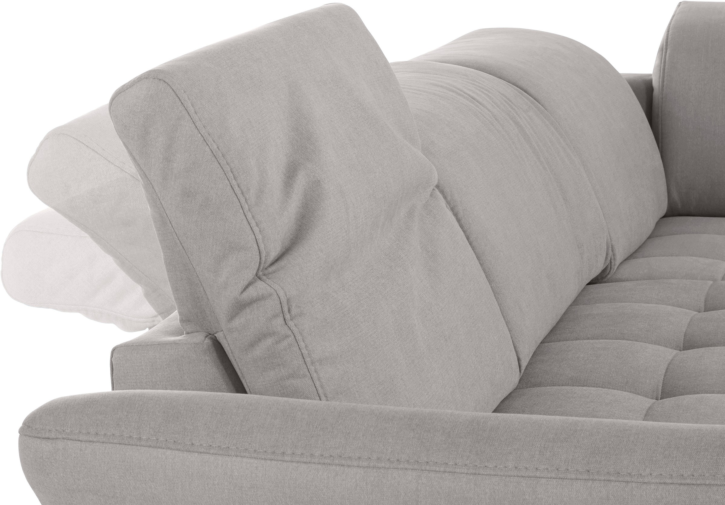 INOSIGN Ecksofa »Fresh L-Form«, Federkern, wahlweise Kopfteilverstellung und motorischer Vorziehsitz