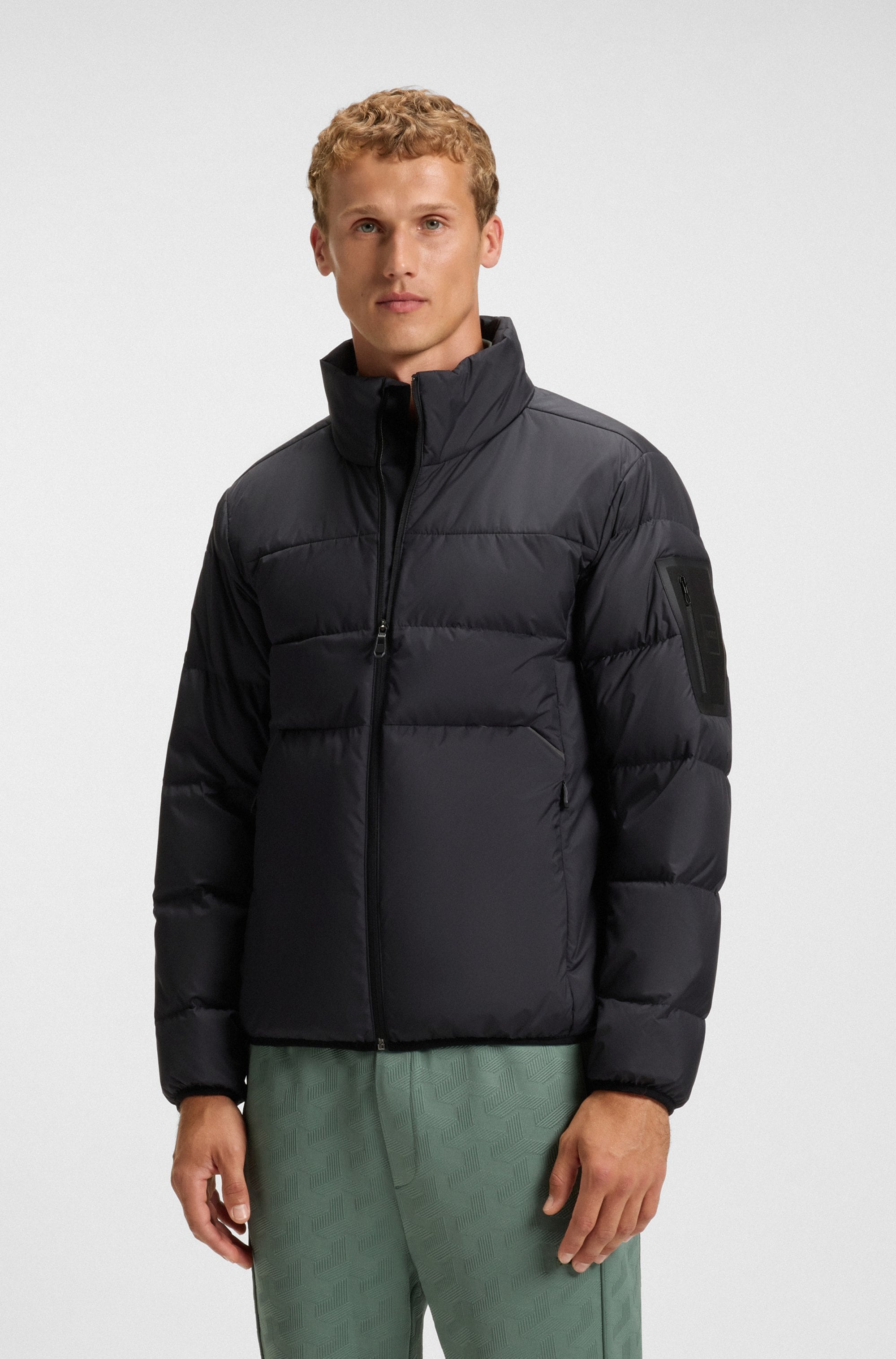 BOSS GREEN Daunenjacke "OW Urbanex Puffer" Stehkragen, reflektierende Detai günstig online kaufen