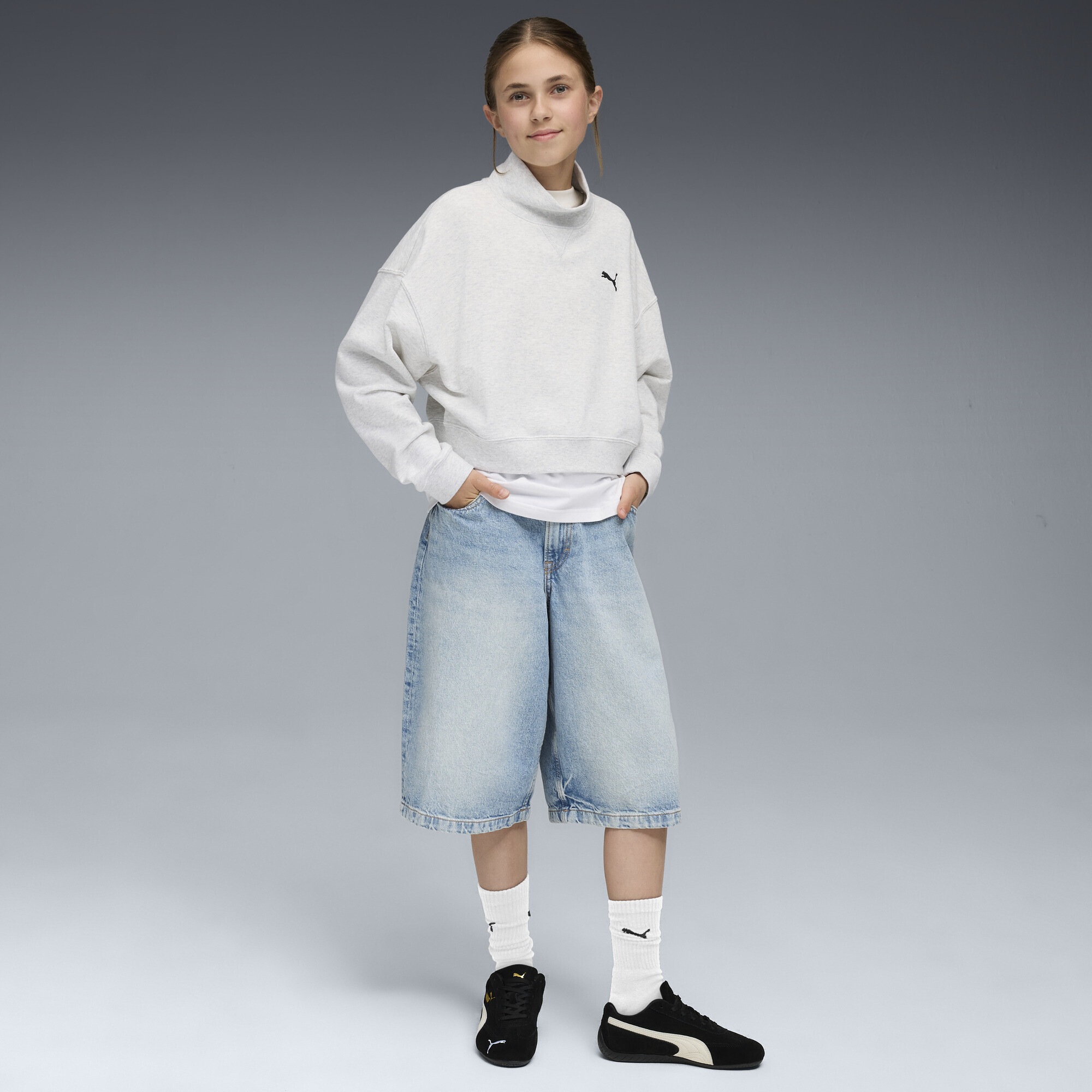 PUMA Sweatshirt »Wardrobe Essentials Go Together Oversized Sweatshirt Mädchen«