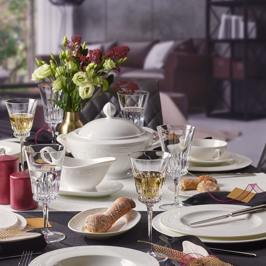 Villeroy & Boch Suppenteller »Suppenteller White Pearl ø 24,8 cm weiß«
