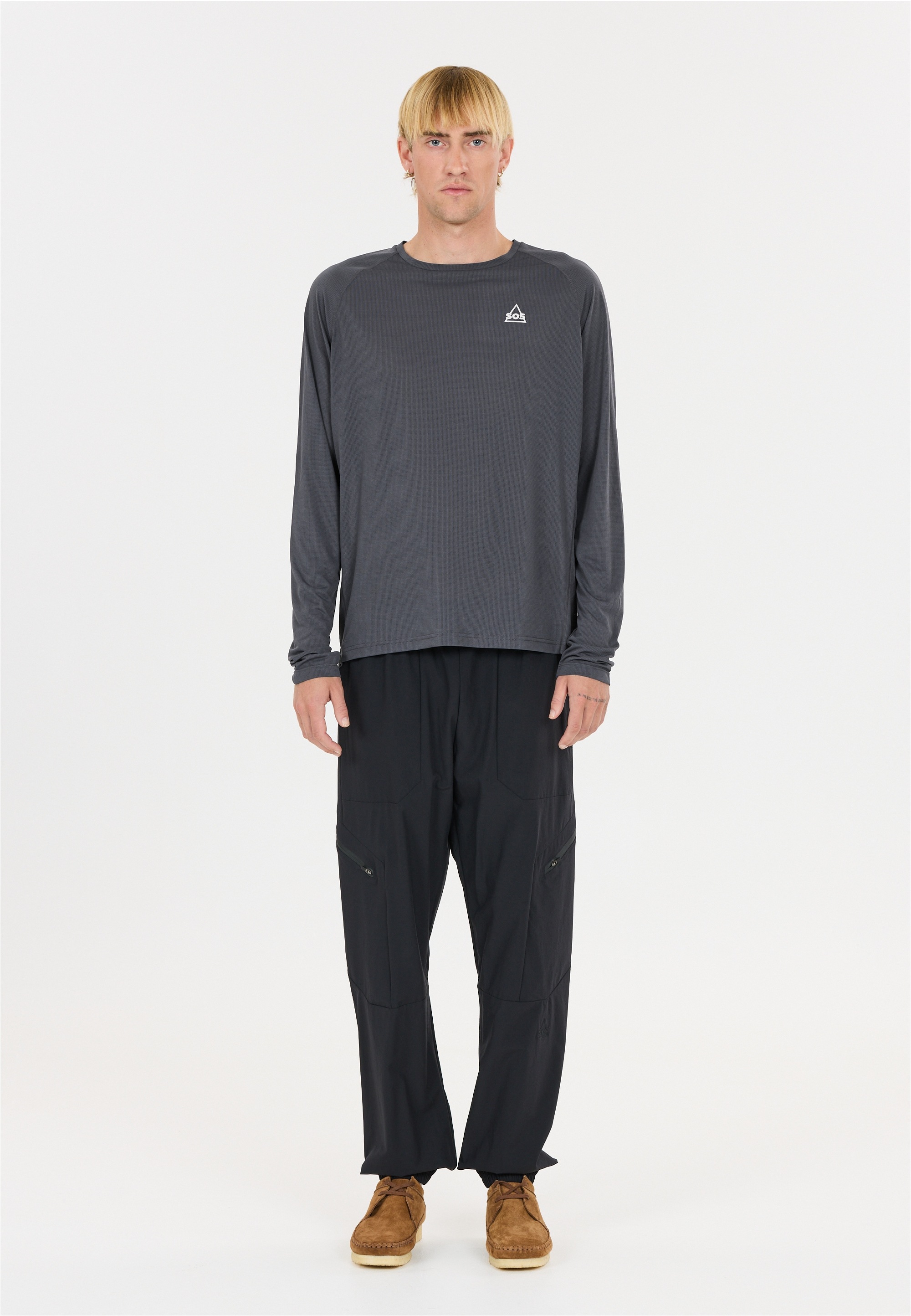 SOS Pillar Longsleeve Men Dark Gray S 4